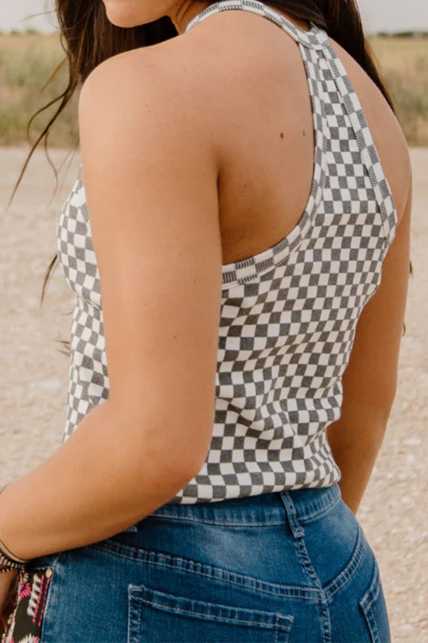 Textured Halter Tank Top