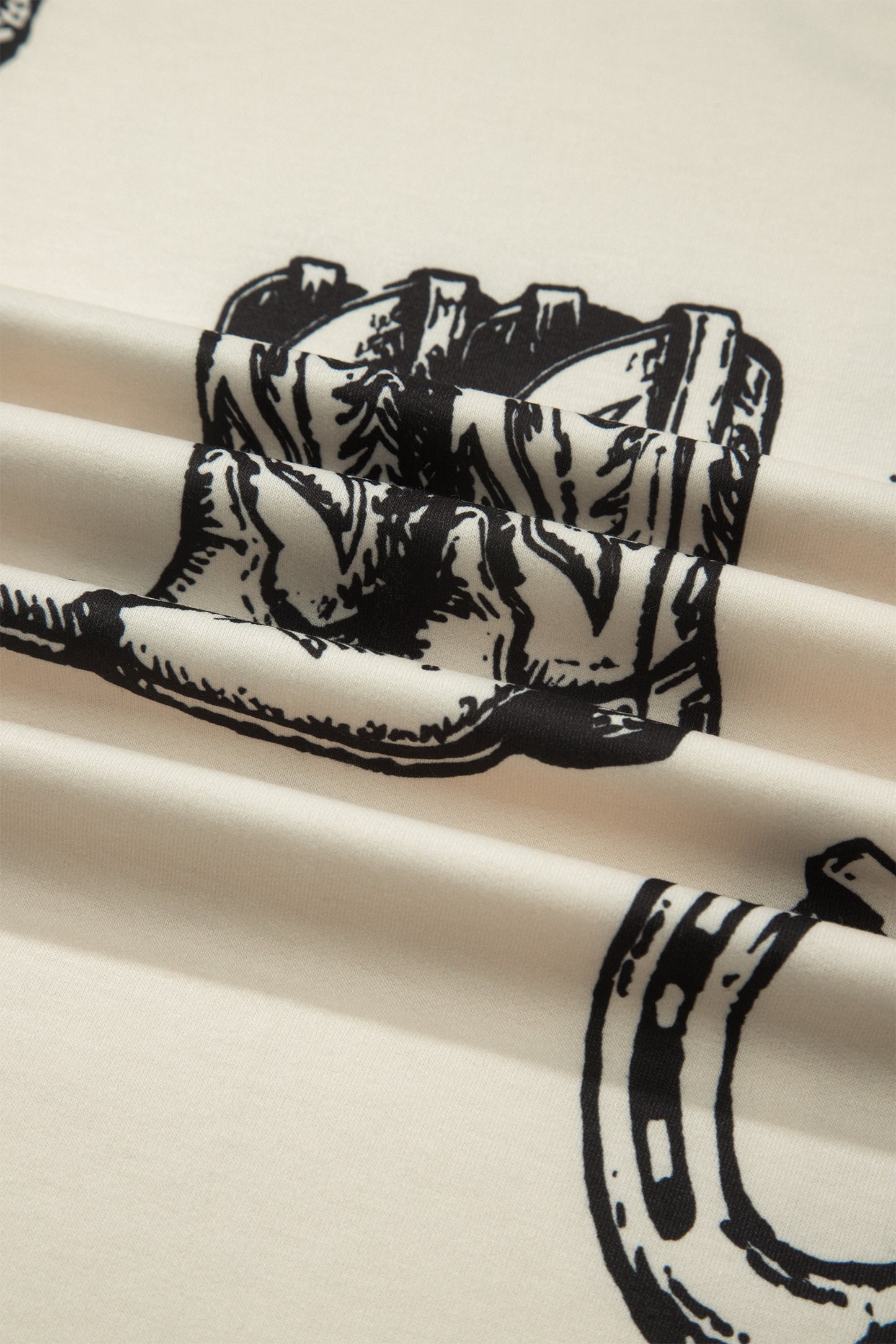 Western Print T Shirt