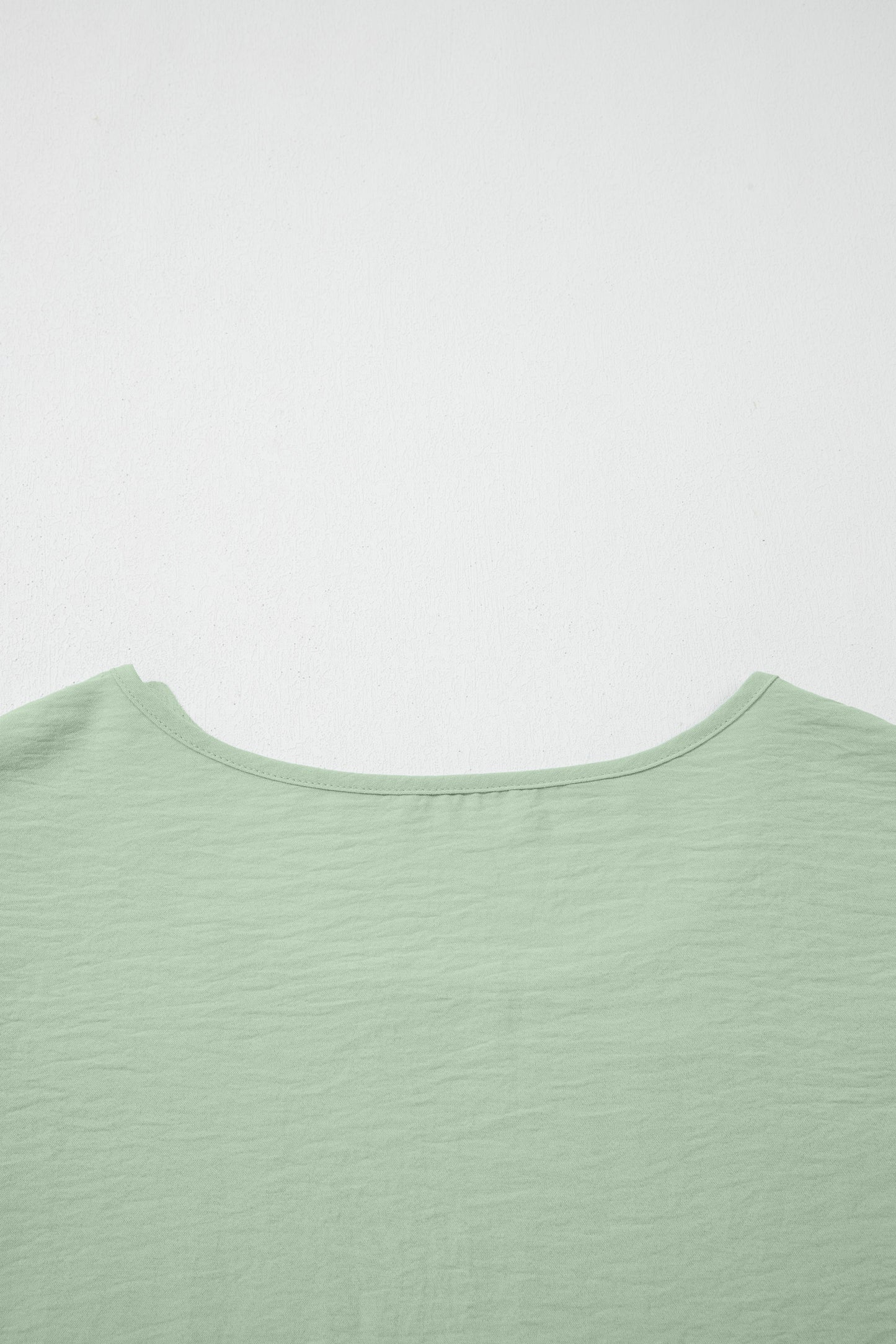 Plus Size Crew Neck Ruffle Sleeve Top