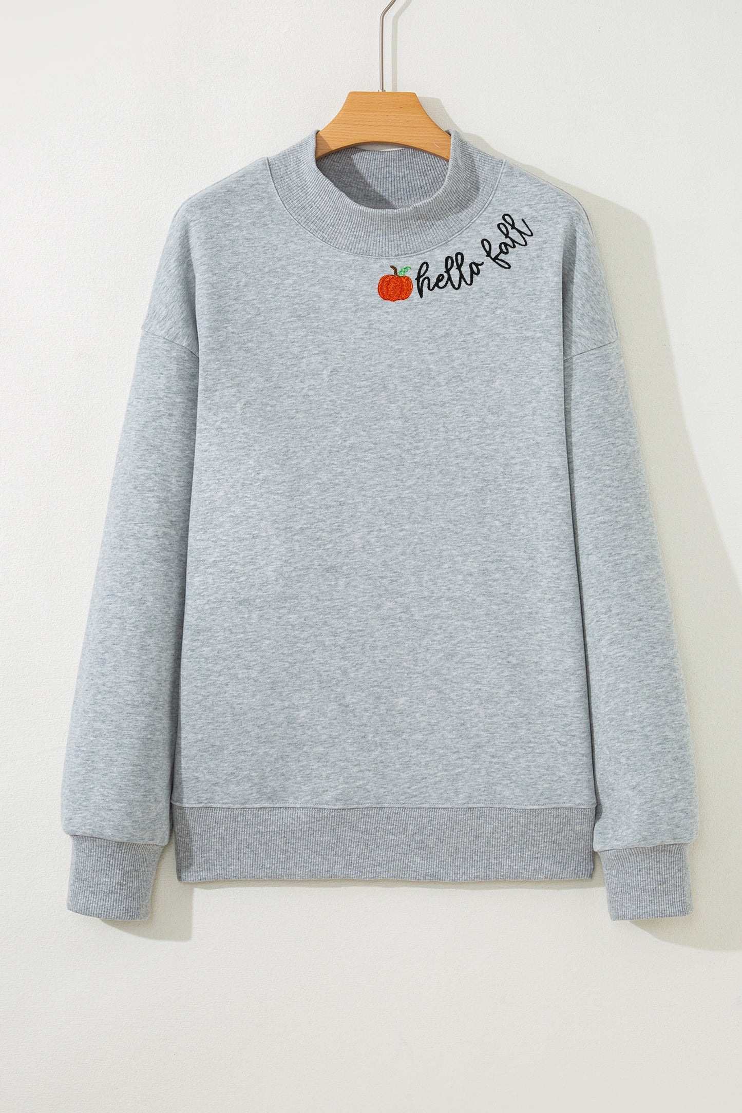 Pumpkin Mock Neck Sweatshirt