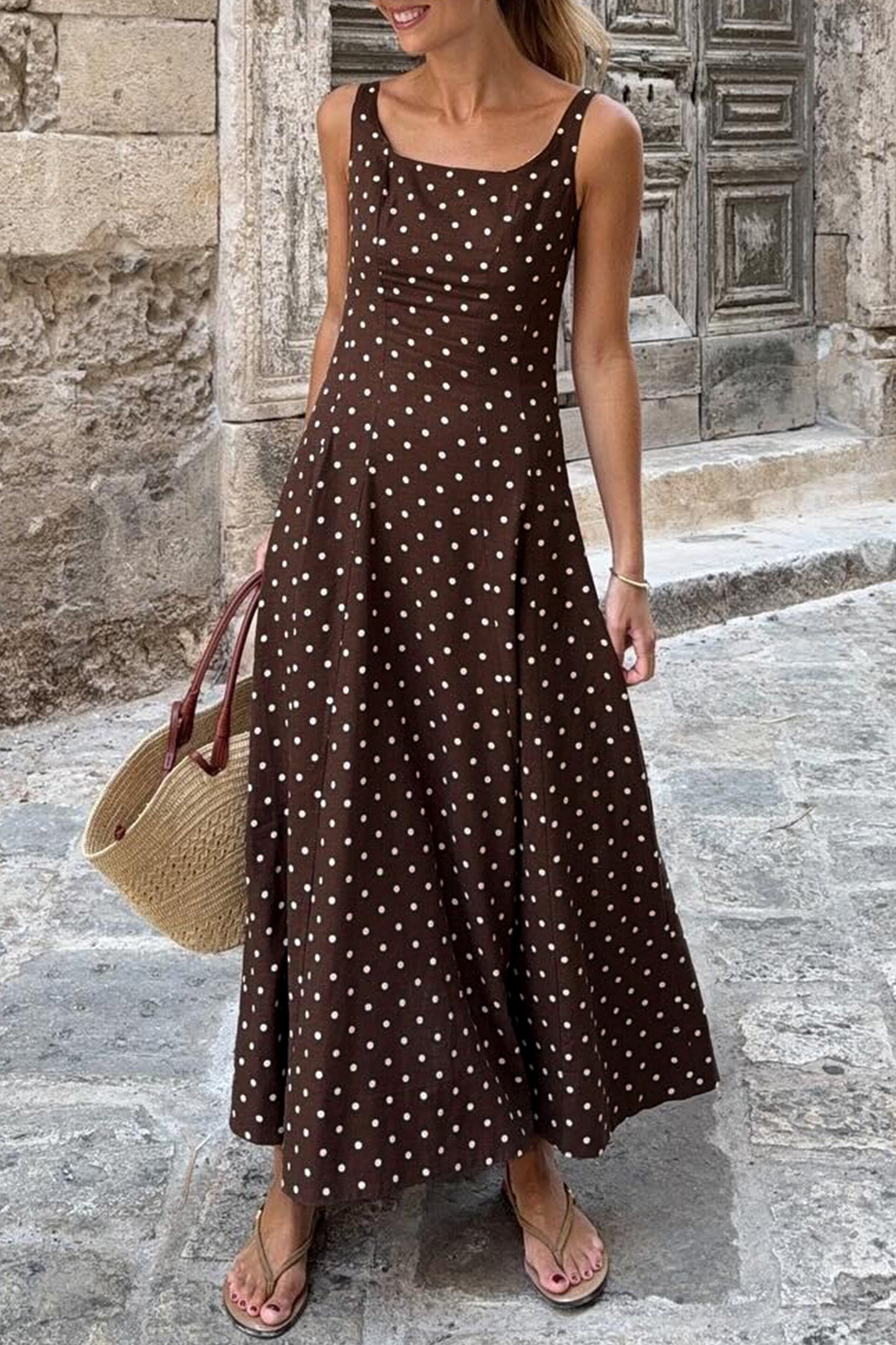 Polka Dot Long Dress
