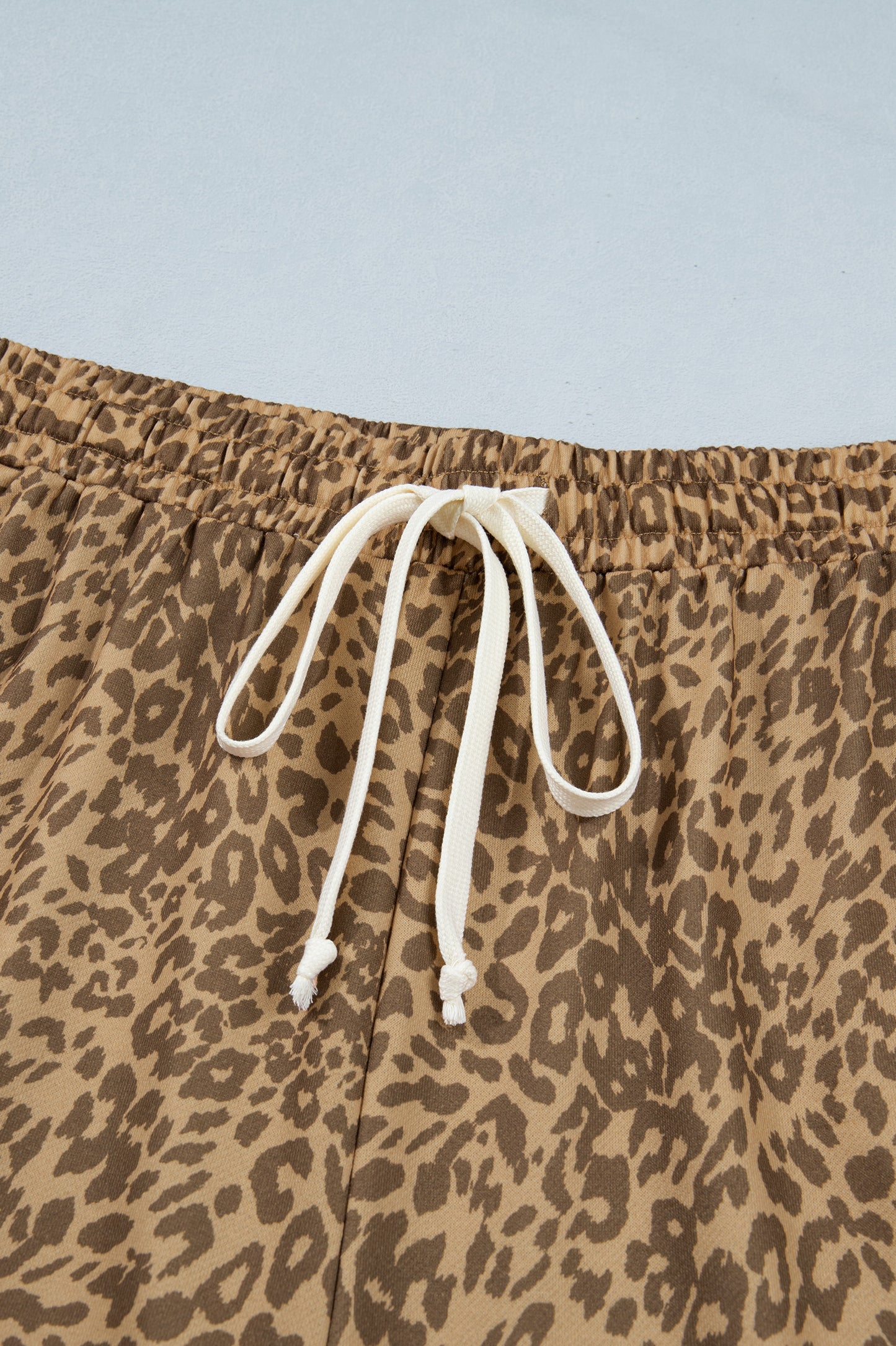 Leopard Print Western Star Patched Jogger Pants