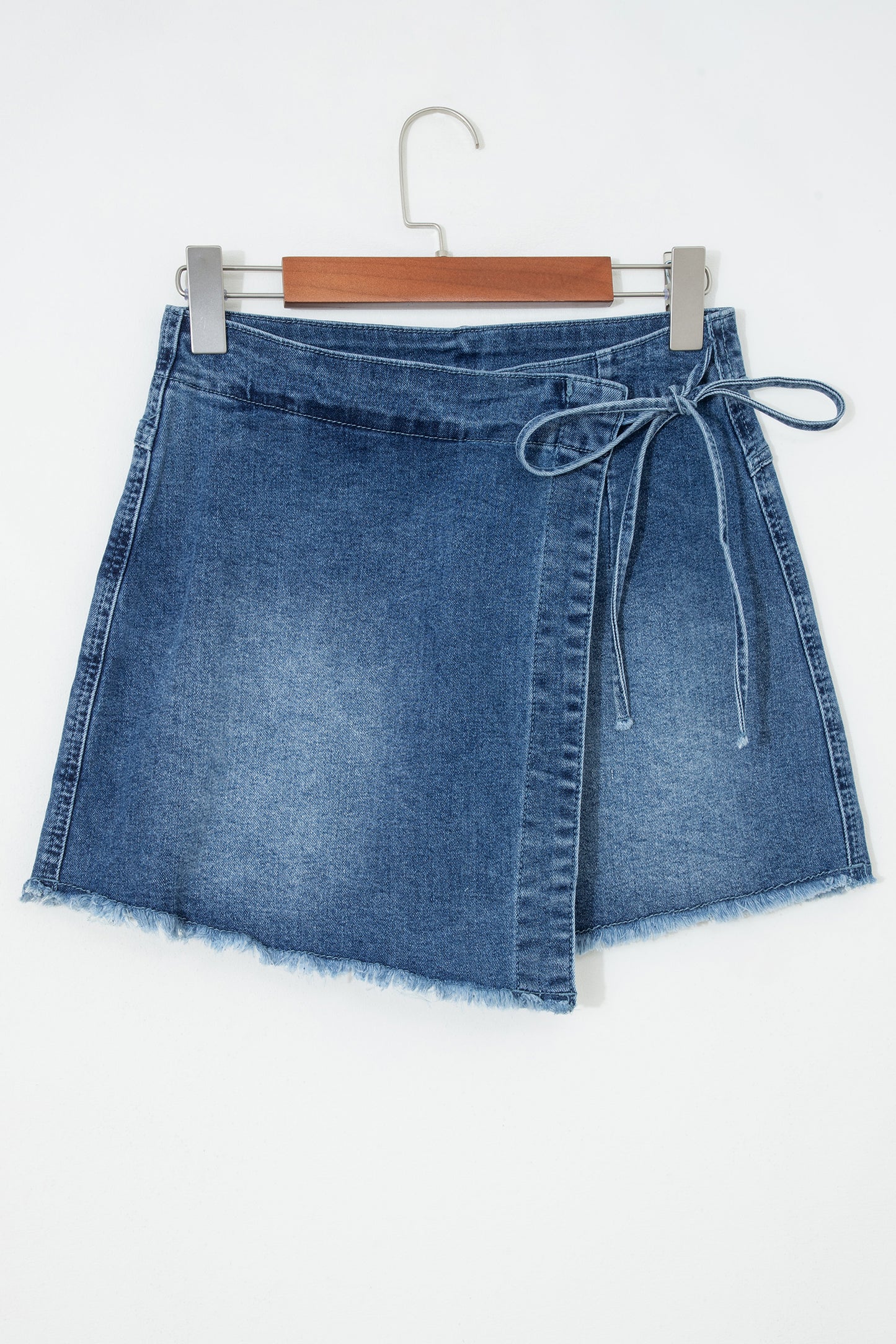 Wrapped Tied Denim Skort