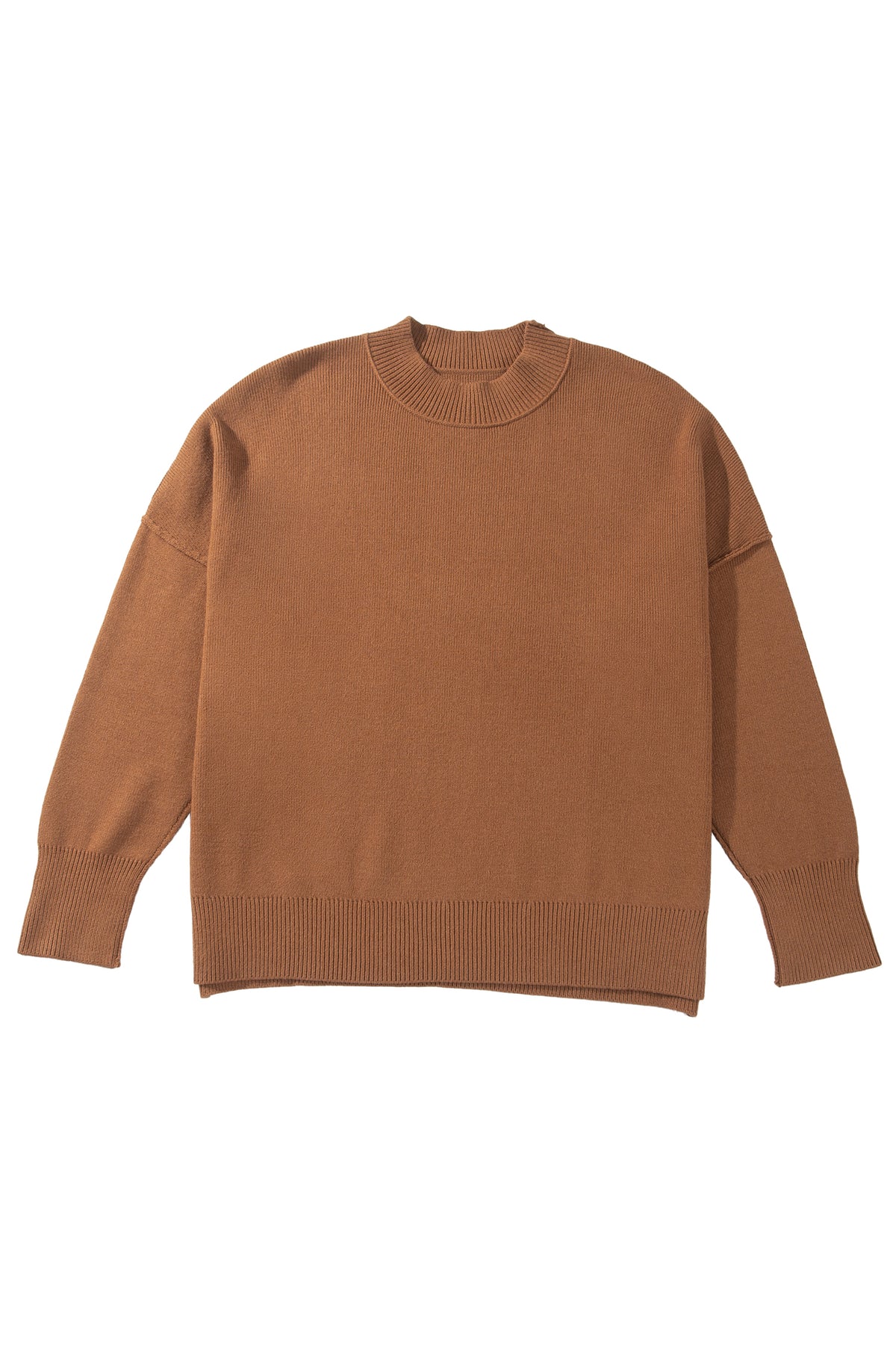 Oversized Ribbed Knit Plus Size Sweater