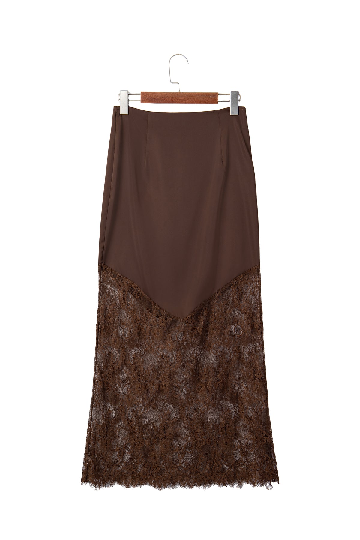 Silk & Lace Long Skirt