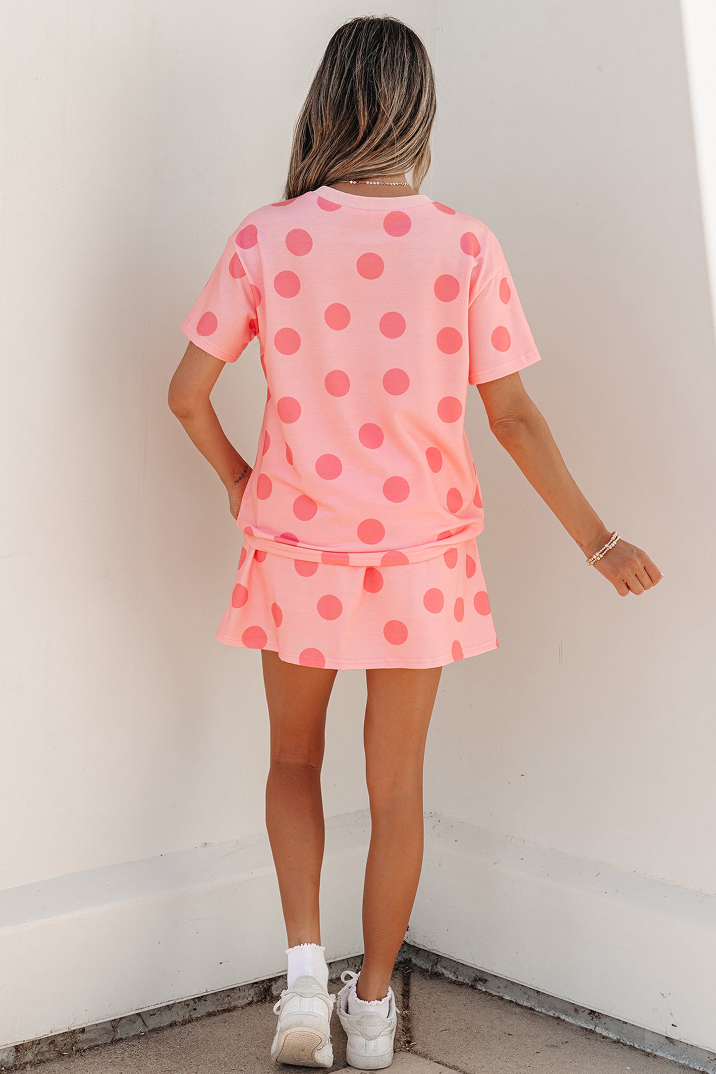 Polka Dot Skort 2pcs Outfit