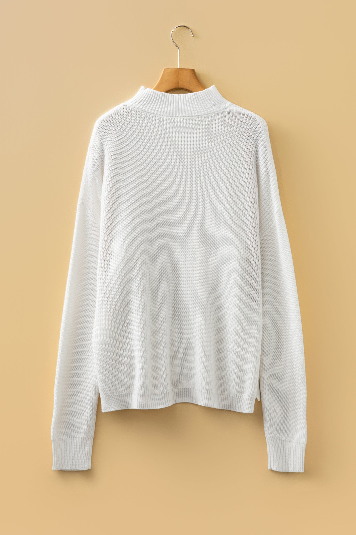 Stitch Mock Neck Sweater
