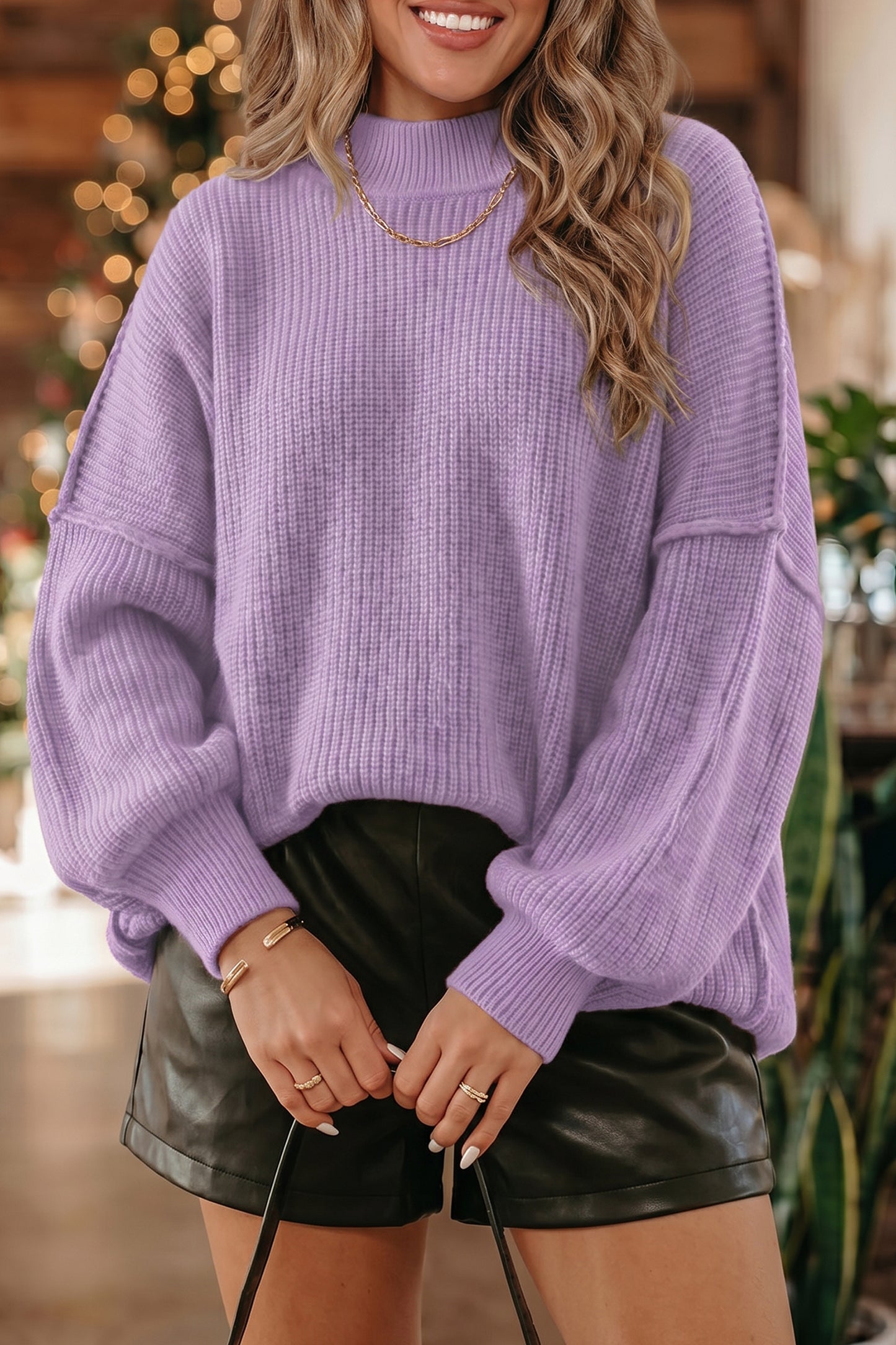 Ribbed Knit Sweater