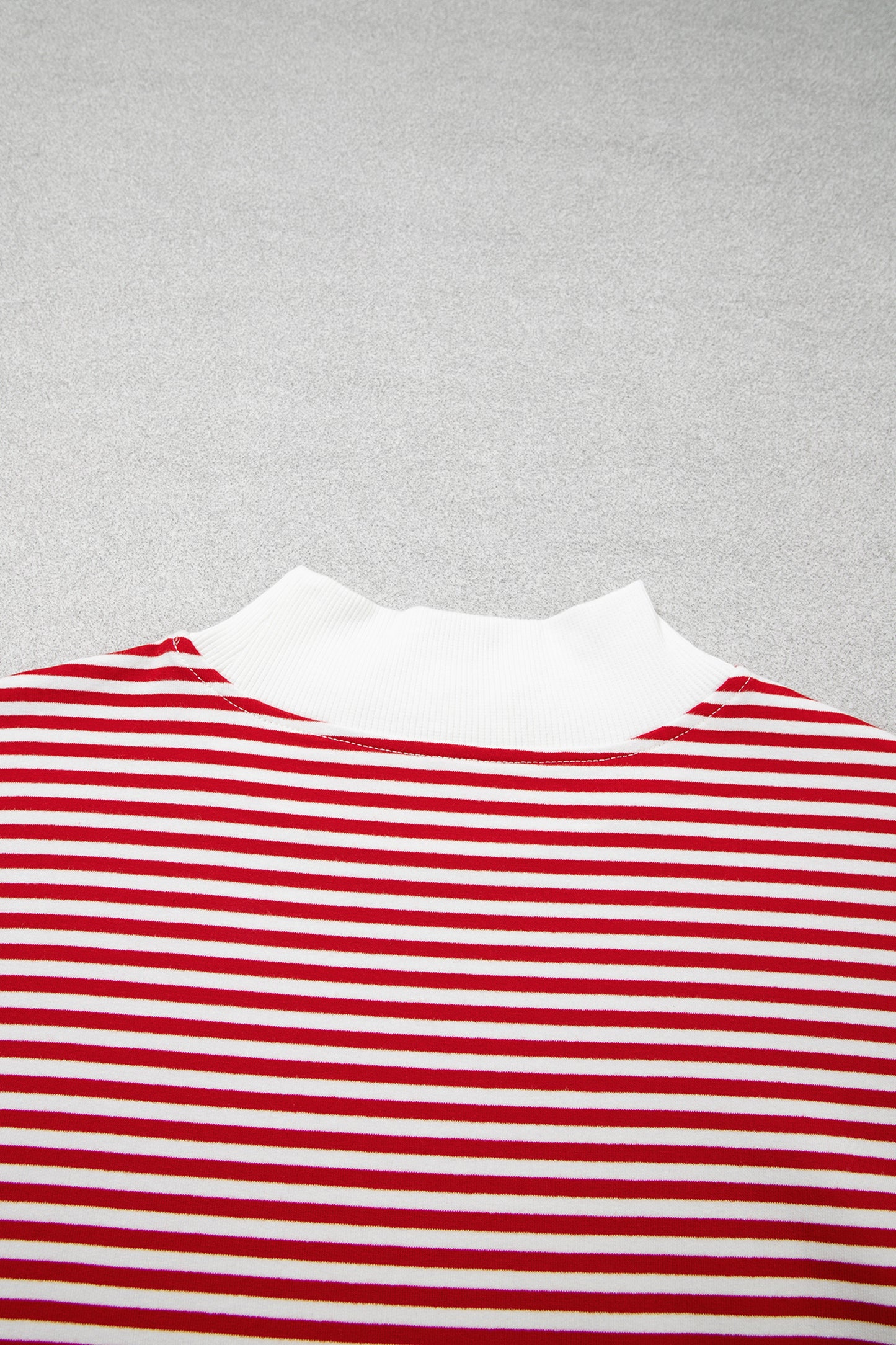 Oversize Mock Neck Sweatshirt and Shorts Set
