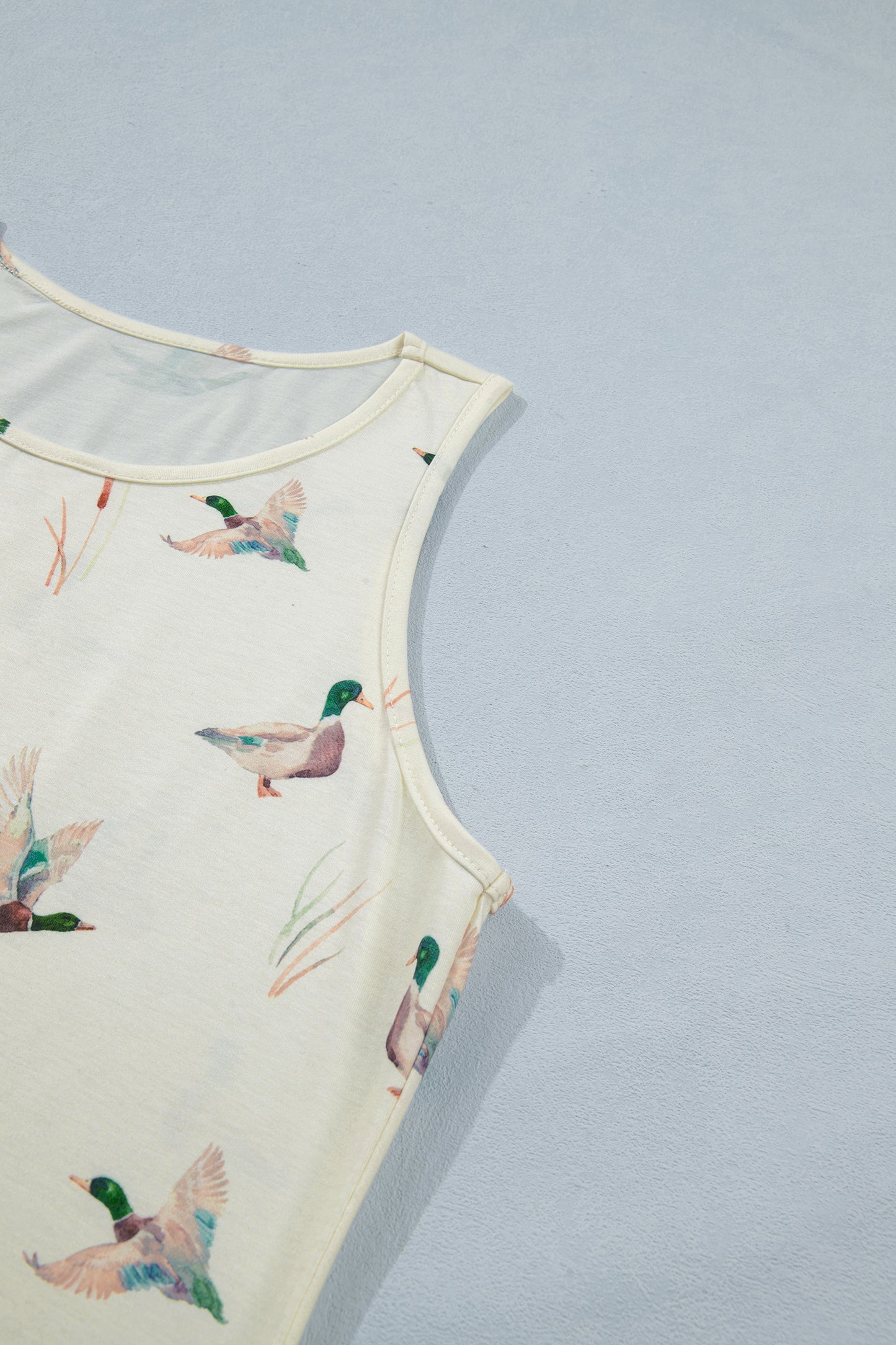 Mallard Print  Tank Top