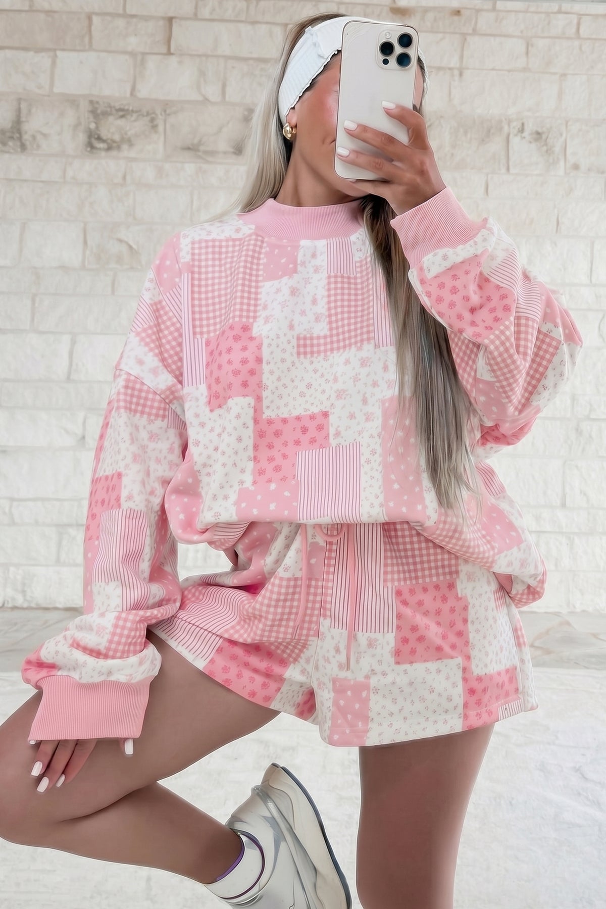 Floral Baggy Shorts Set