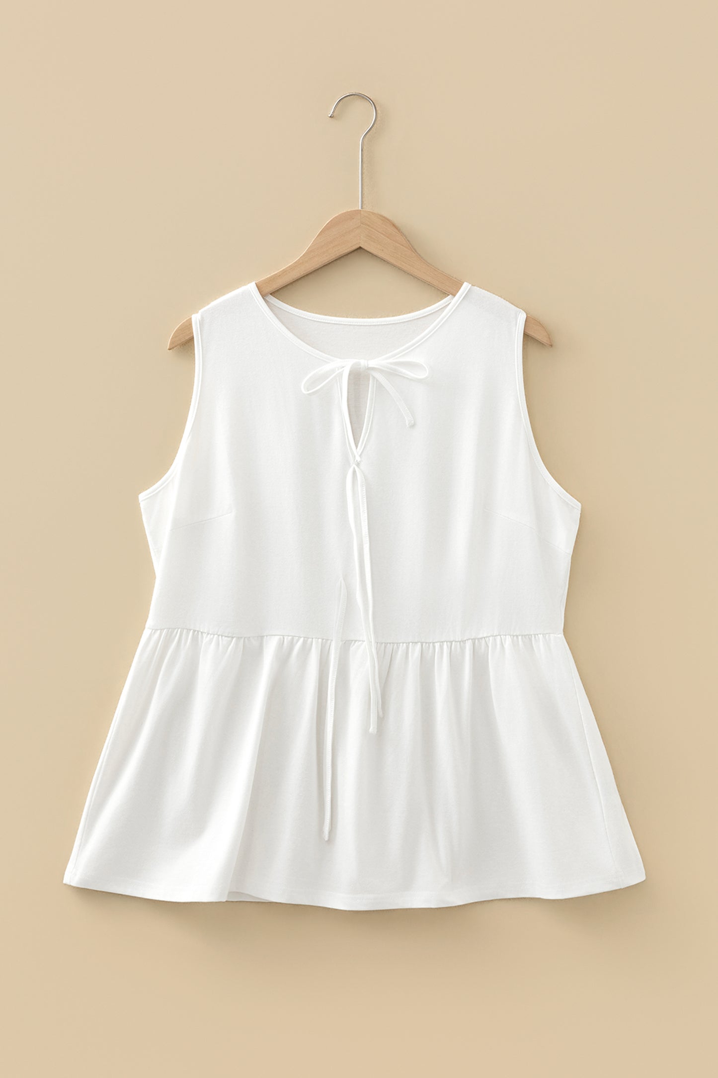 Bow Tie Peplum Tank Top