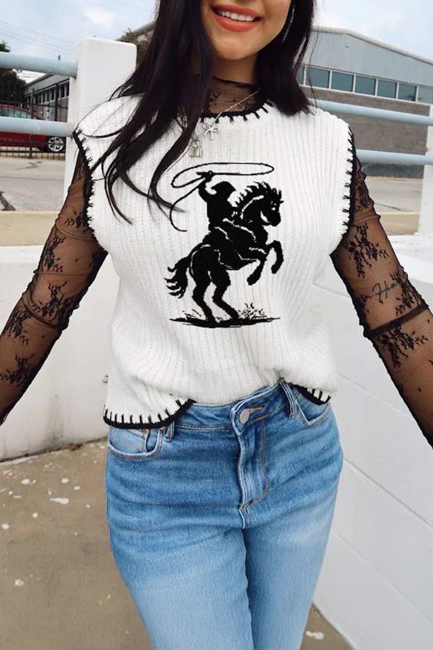Rodeo Cowboy Sweater Vest