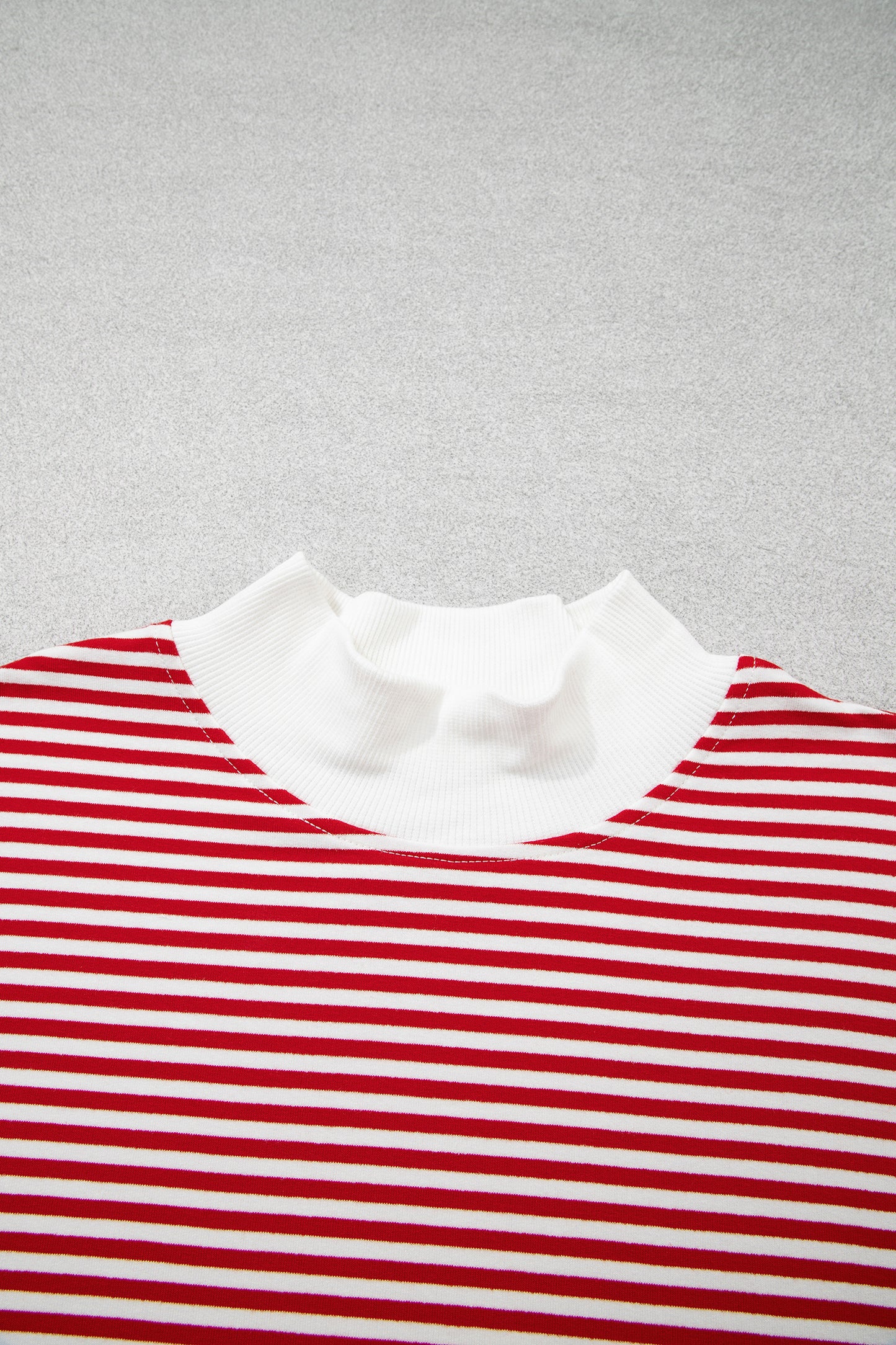 Oversize Mock Neck Sweatshirt and Shorts Set