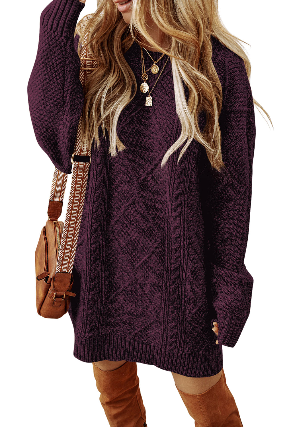 Loose Fit Sweater Dress