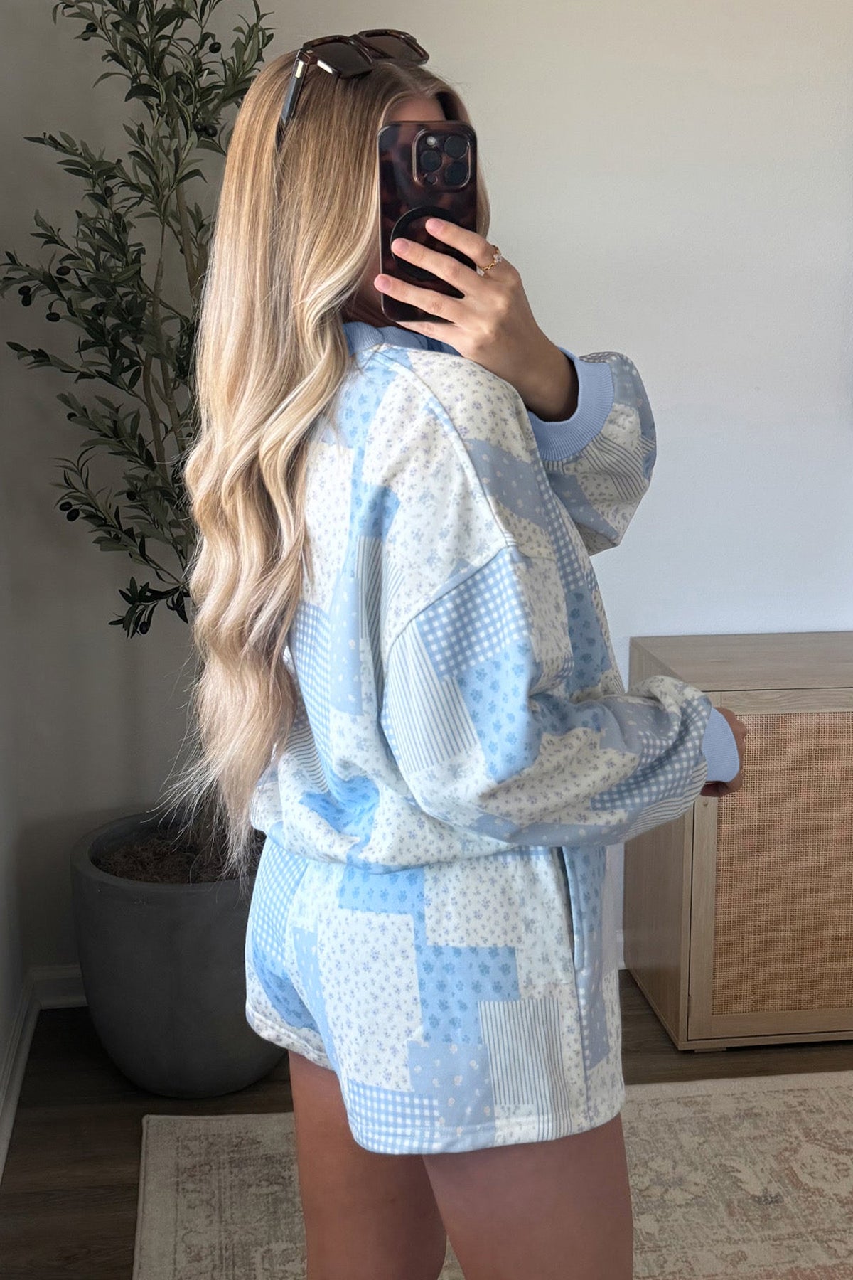 Floral Baggy Shorts Set