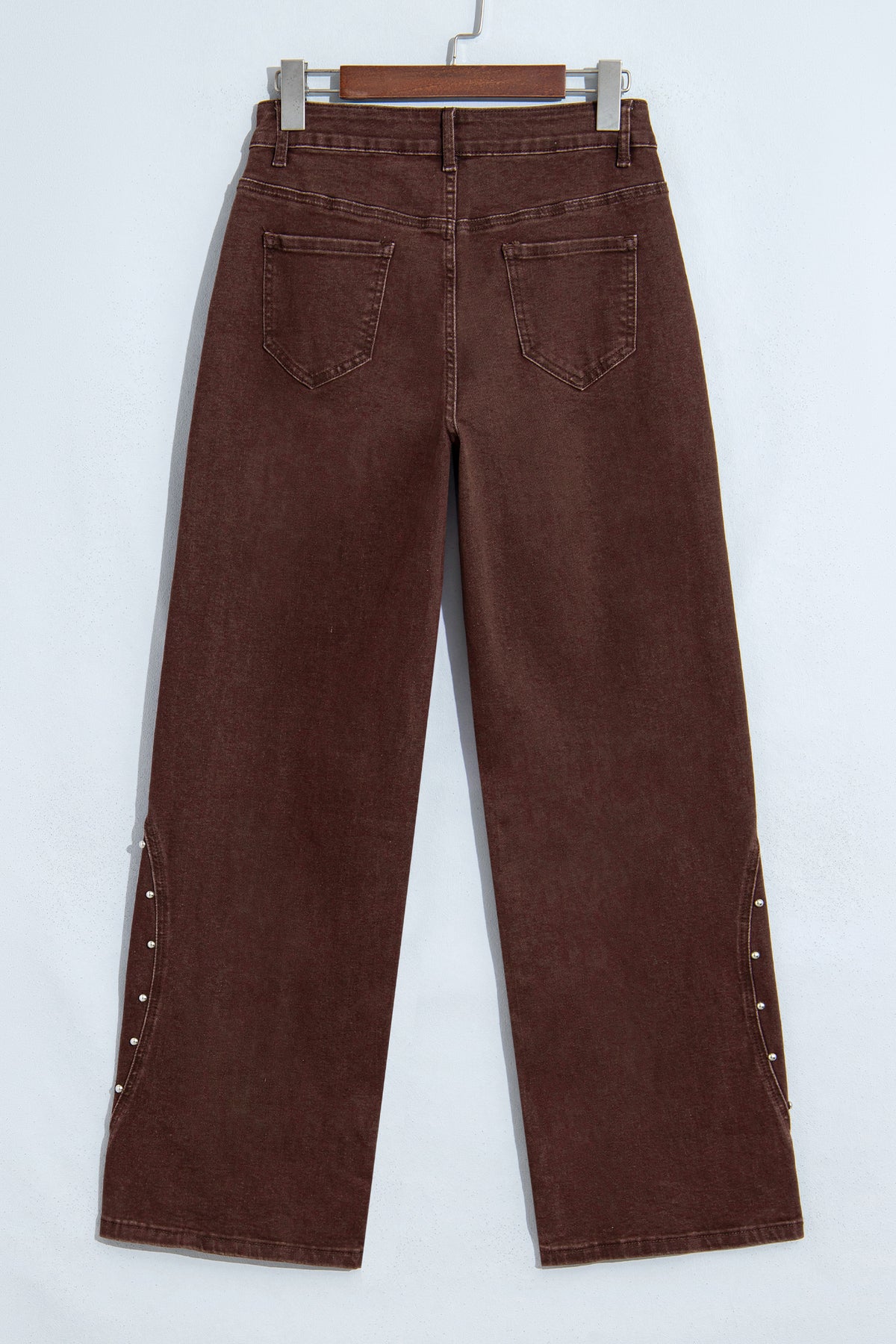 Side Seam Rivet Ankle Jeans