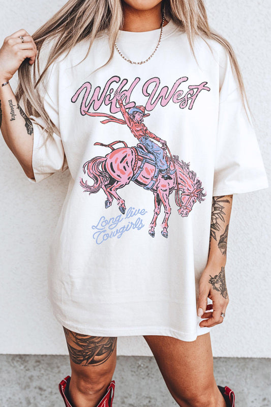 Cowgirl Rodeo Graphic Tunic Tee