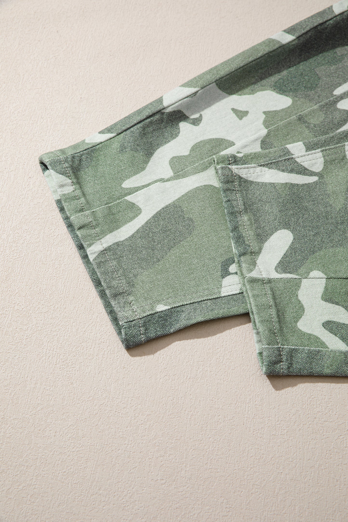 Camo Straight Ankle Jeans