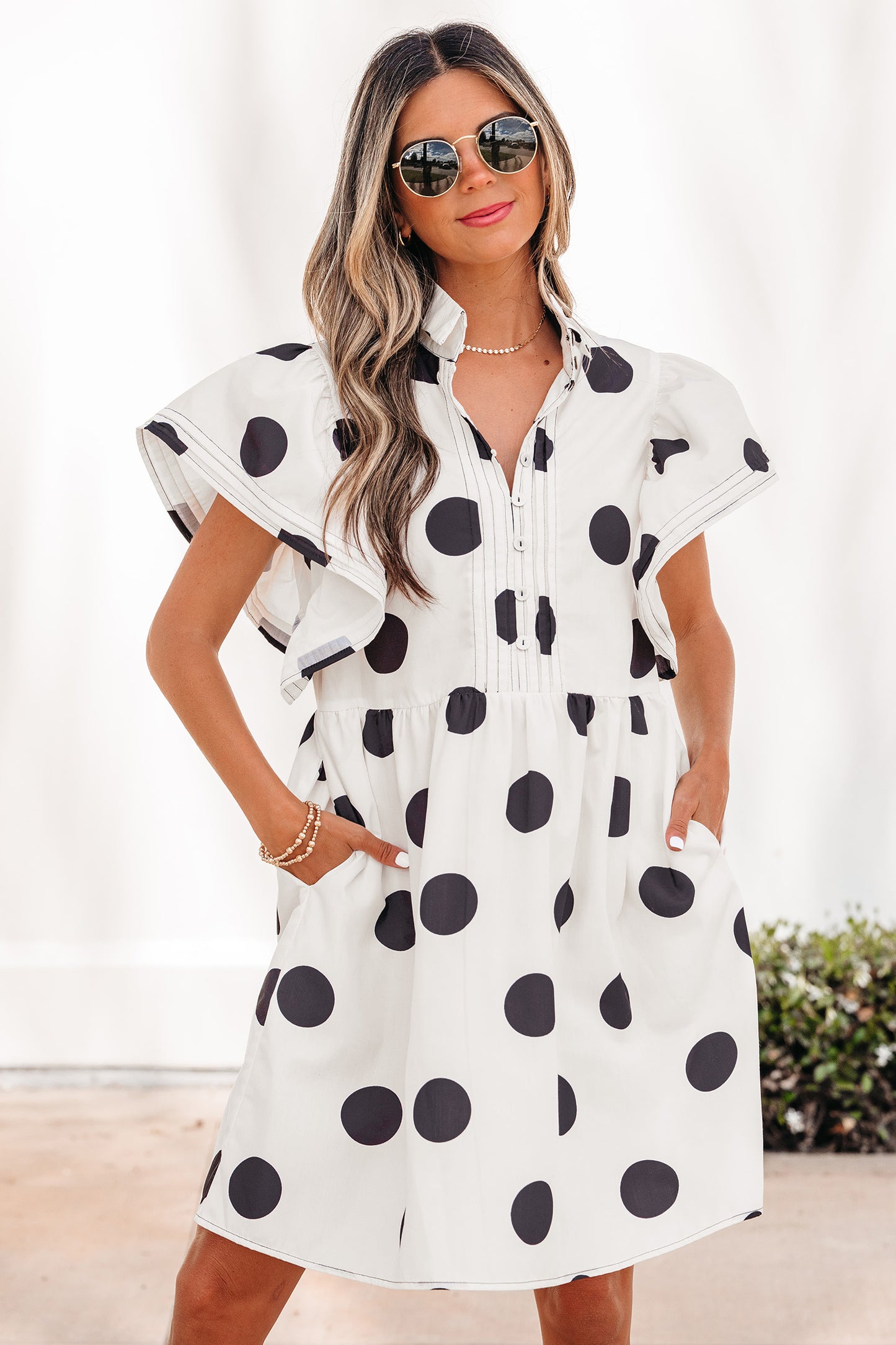 Polka Dot Mini Dress