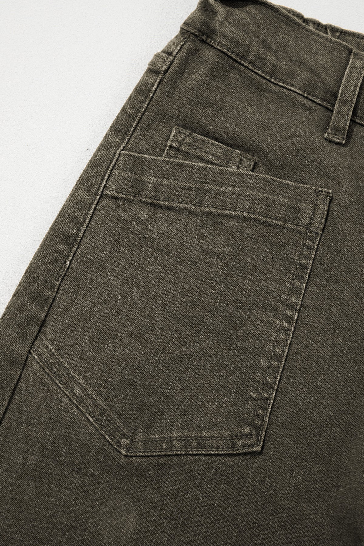 Front Pocket Ankle-length Barrel Jeans