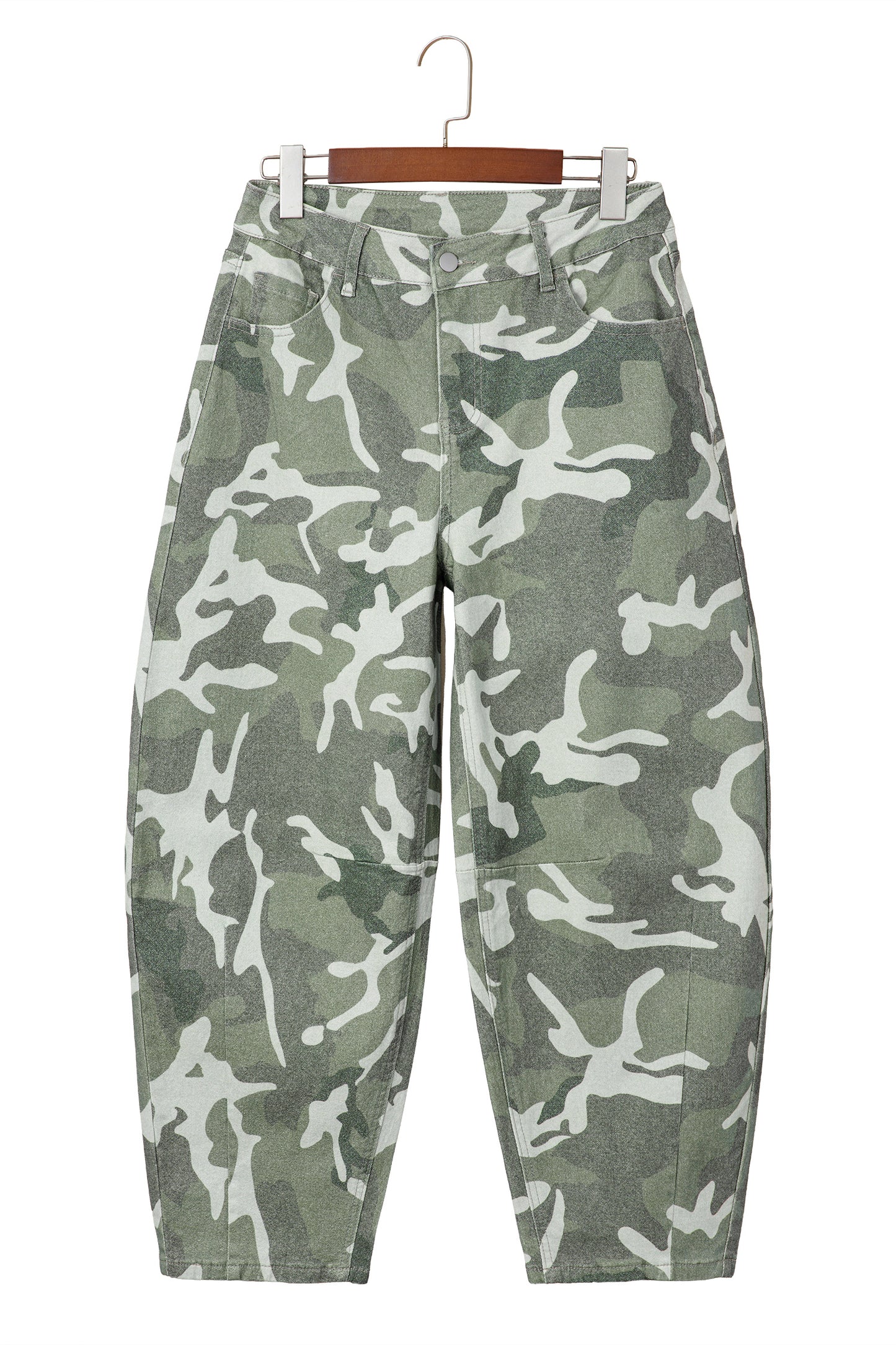 Camo Straight Ankle Jeans