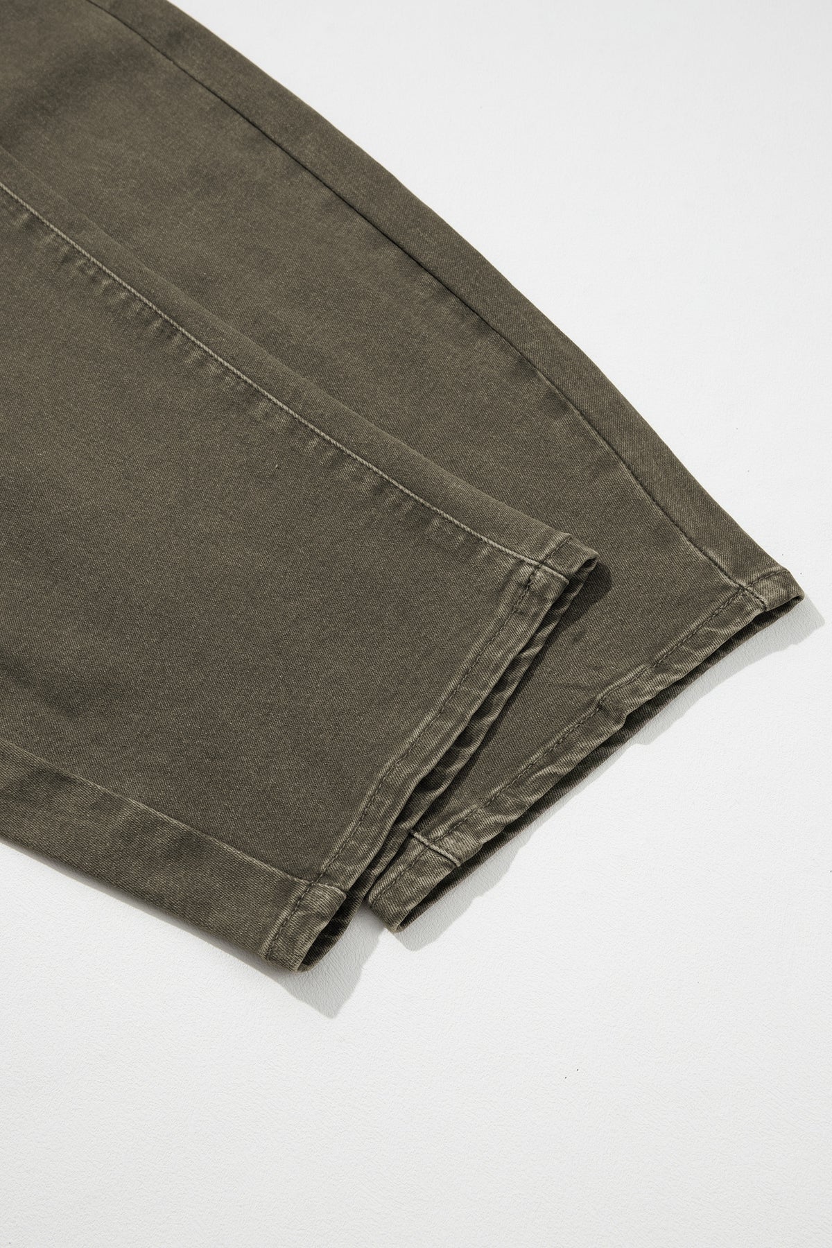Front Pocket Ankle-length Barrel Jeans