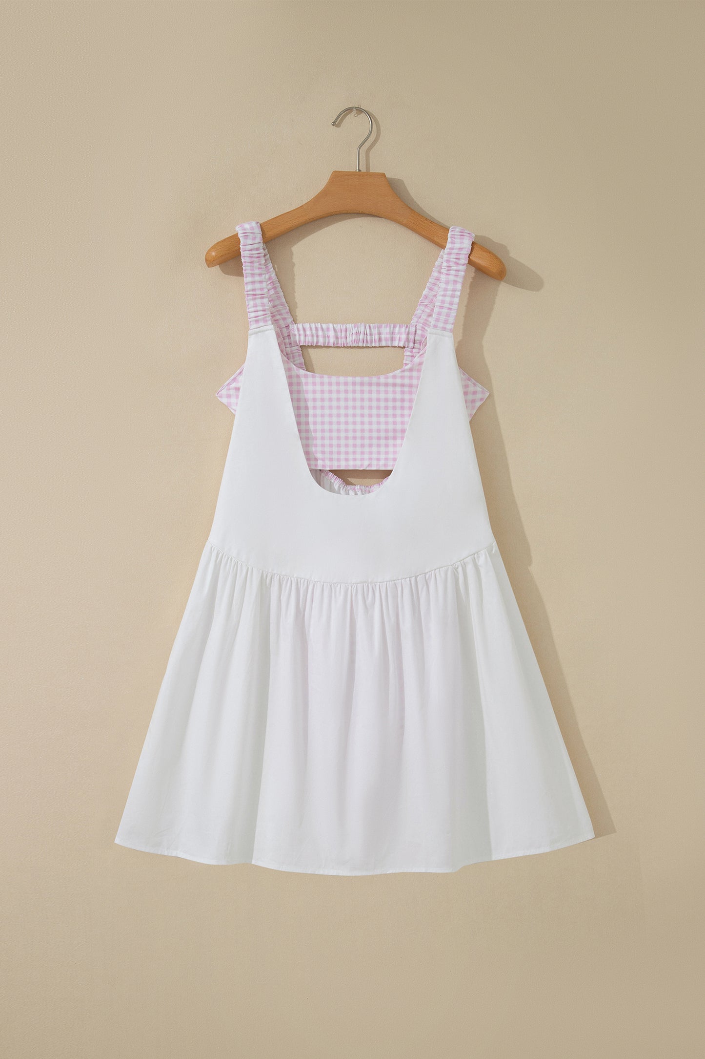 Two Piece Gingham Mini Dress