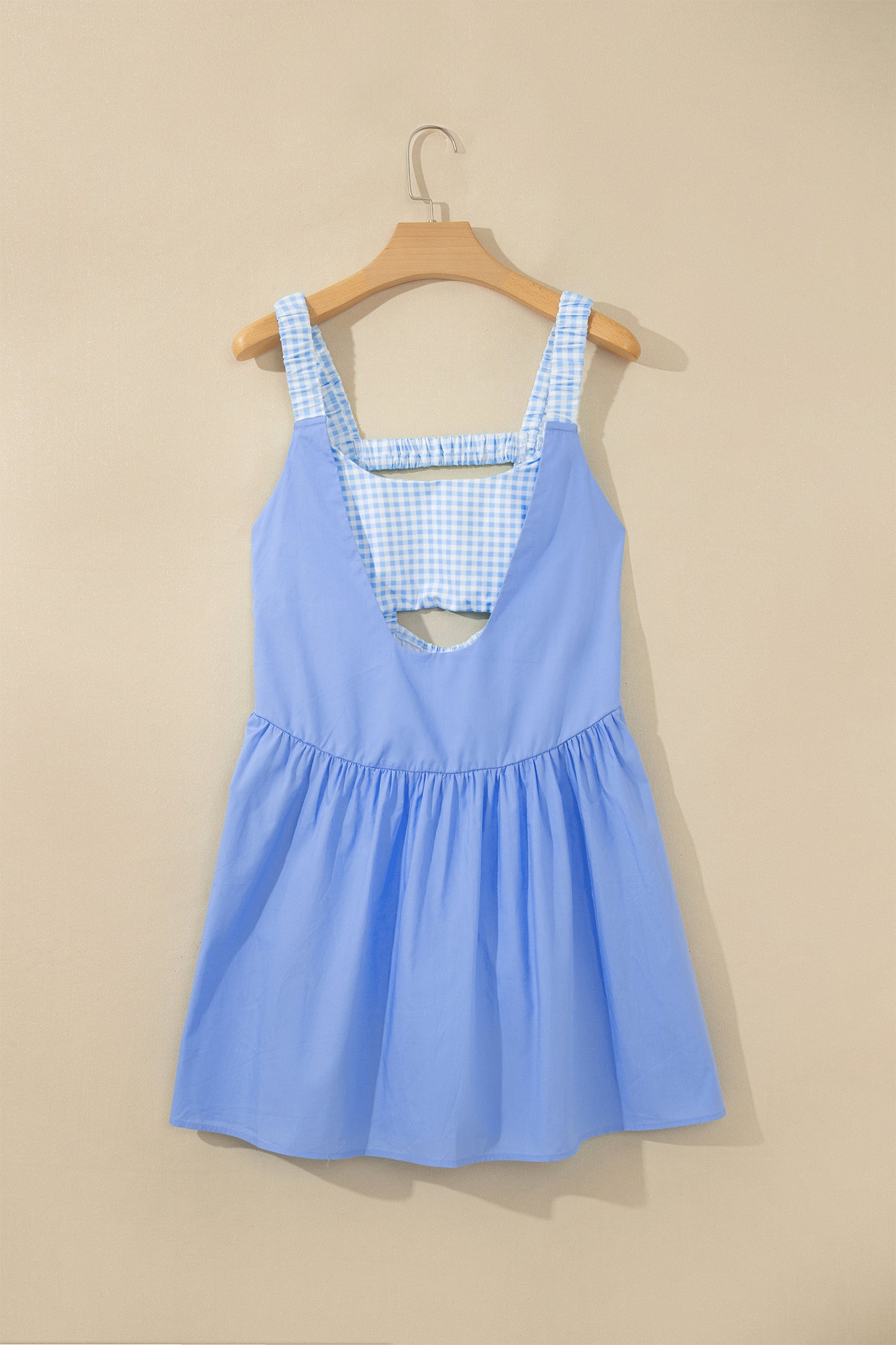 Two Piece Gingham Mini Dress