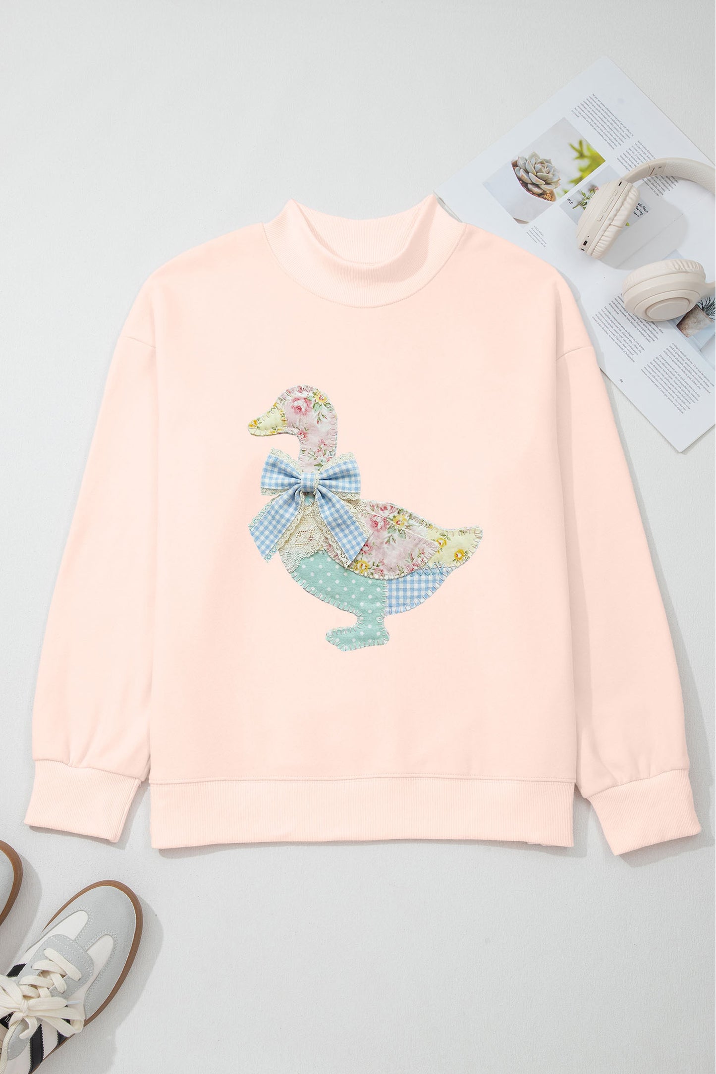 Duck Mock Neck Sweatshirt