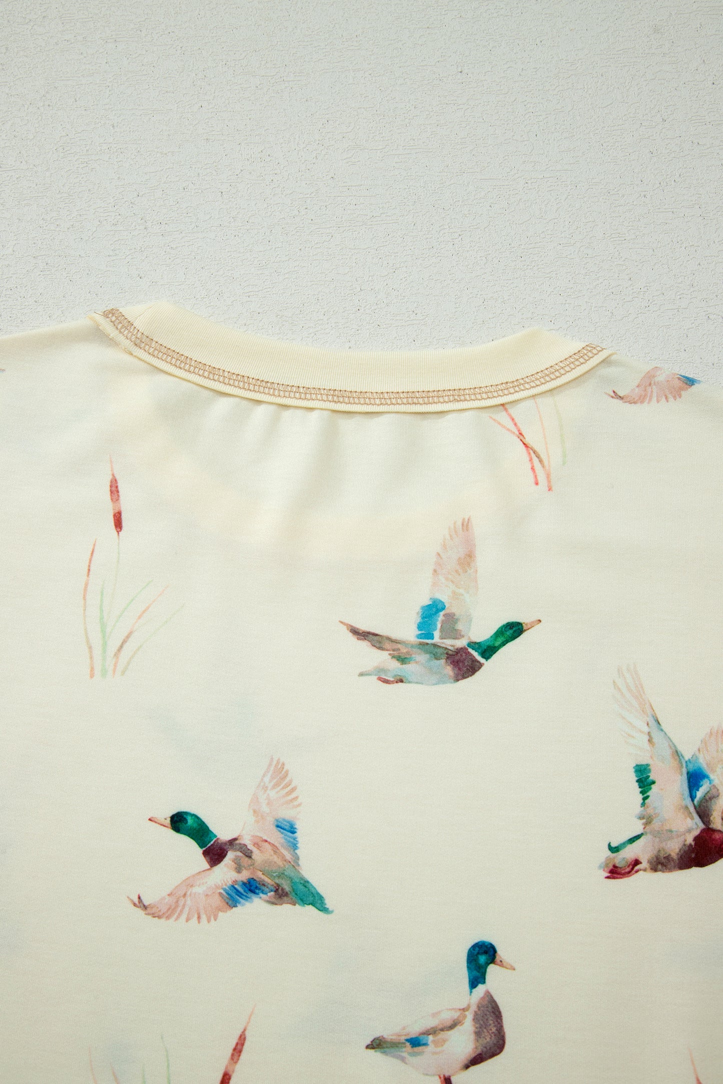 Mallard Duck  Oversized Tee Drawstring Short Set