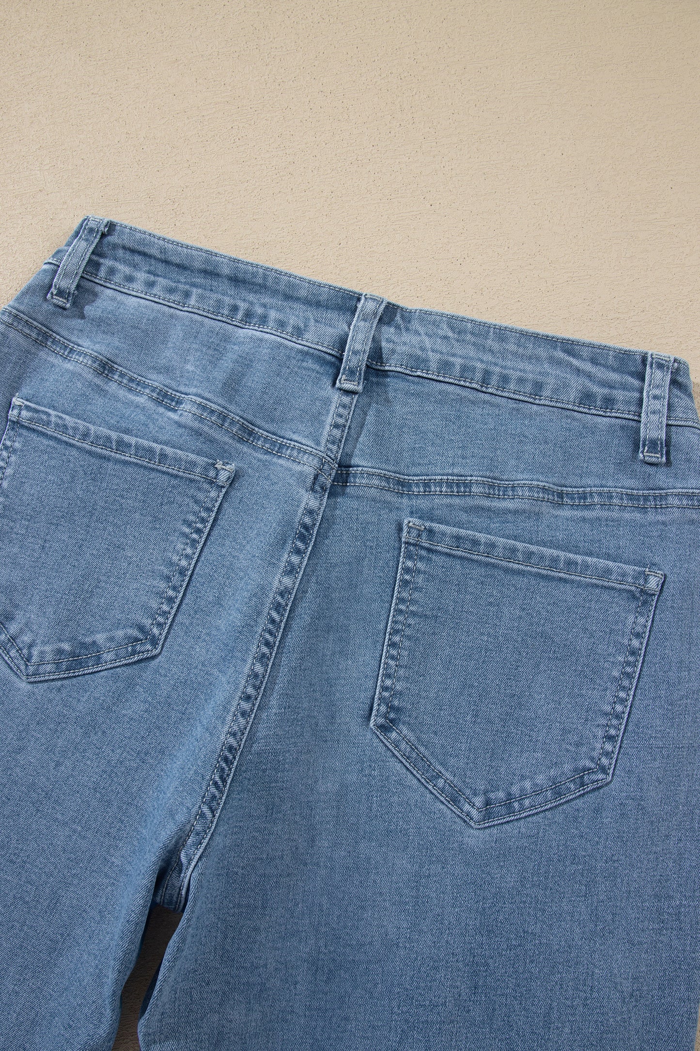 Side Seam Rivet Ankle Jeans