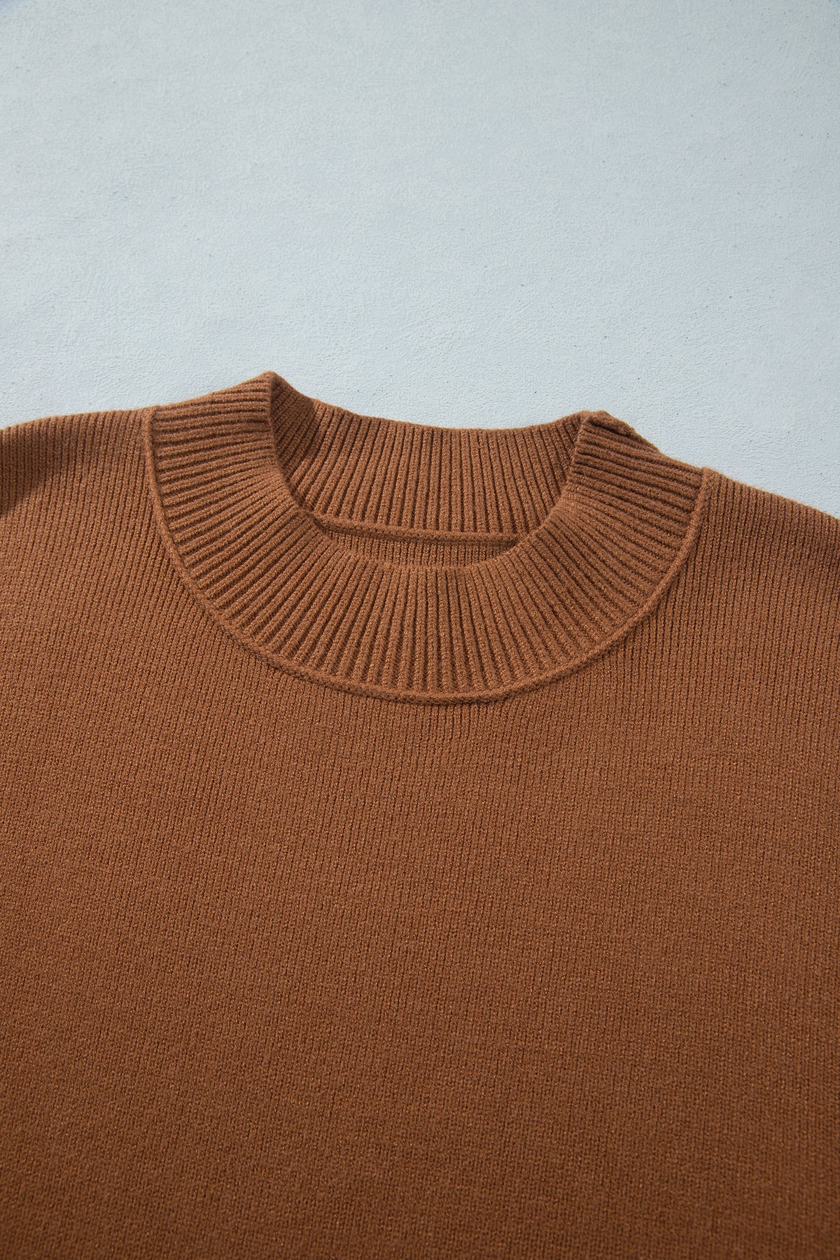 Oversized Ribbed Knit Plus Size Sweater