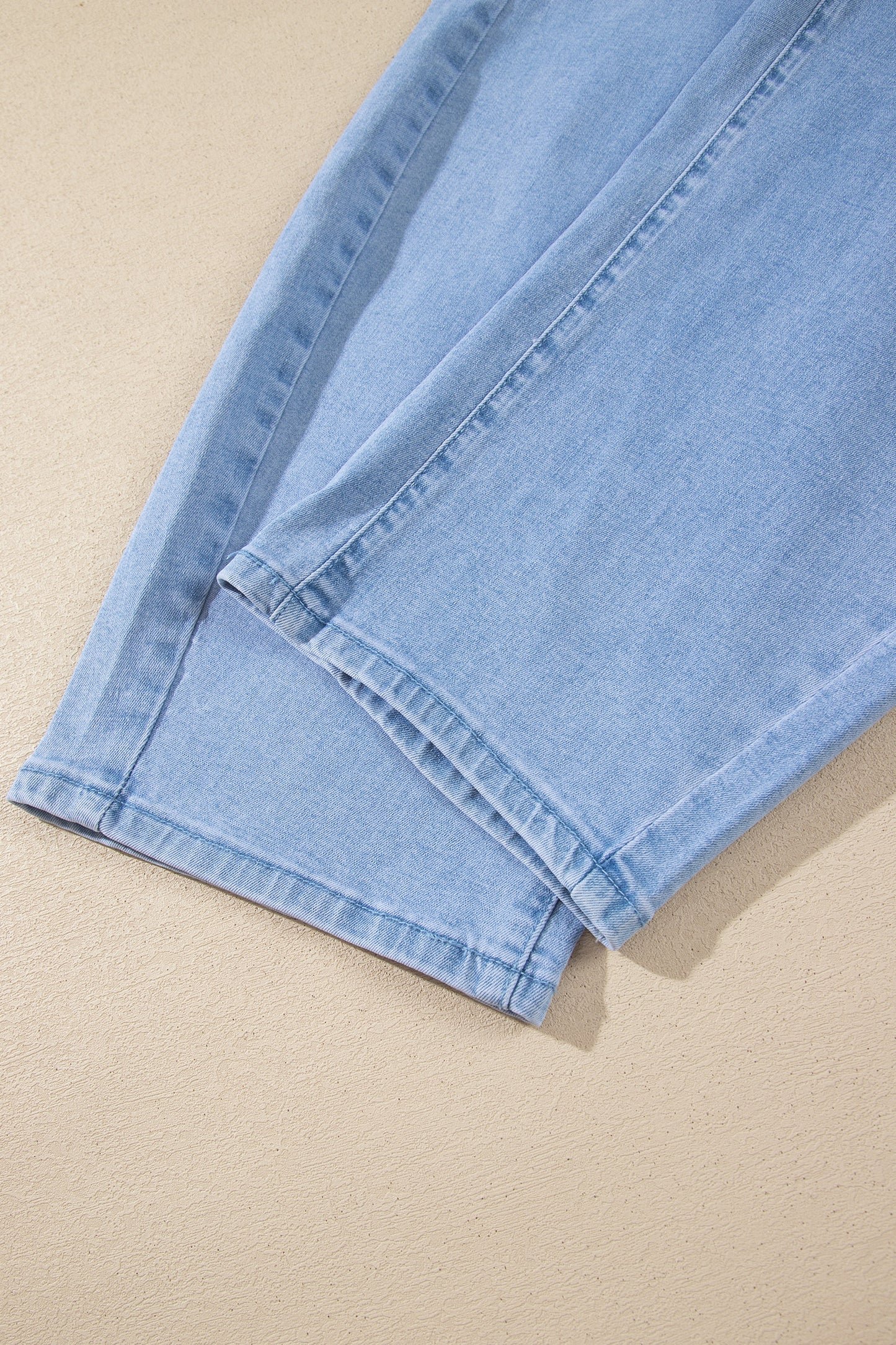 Front Pocket Ankle-length Barrel Jeans