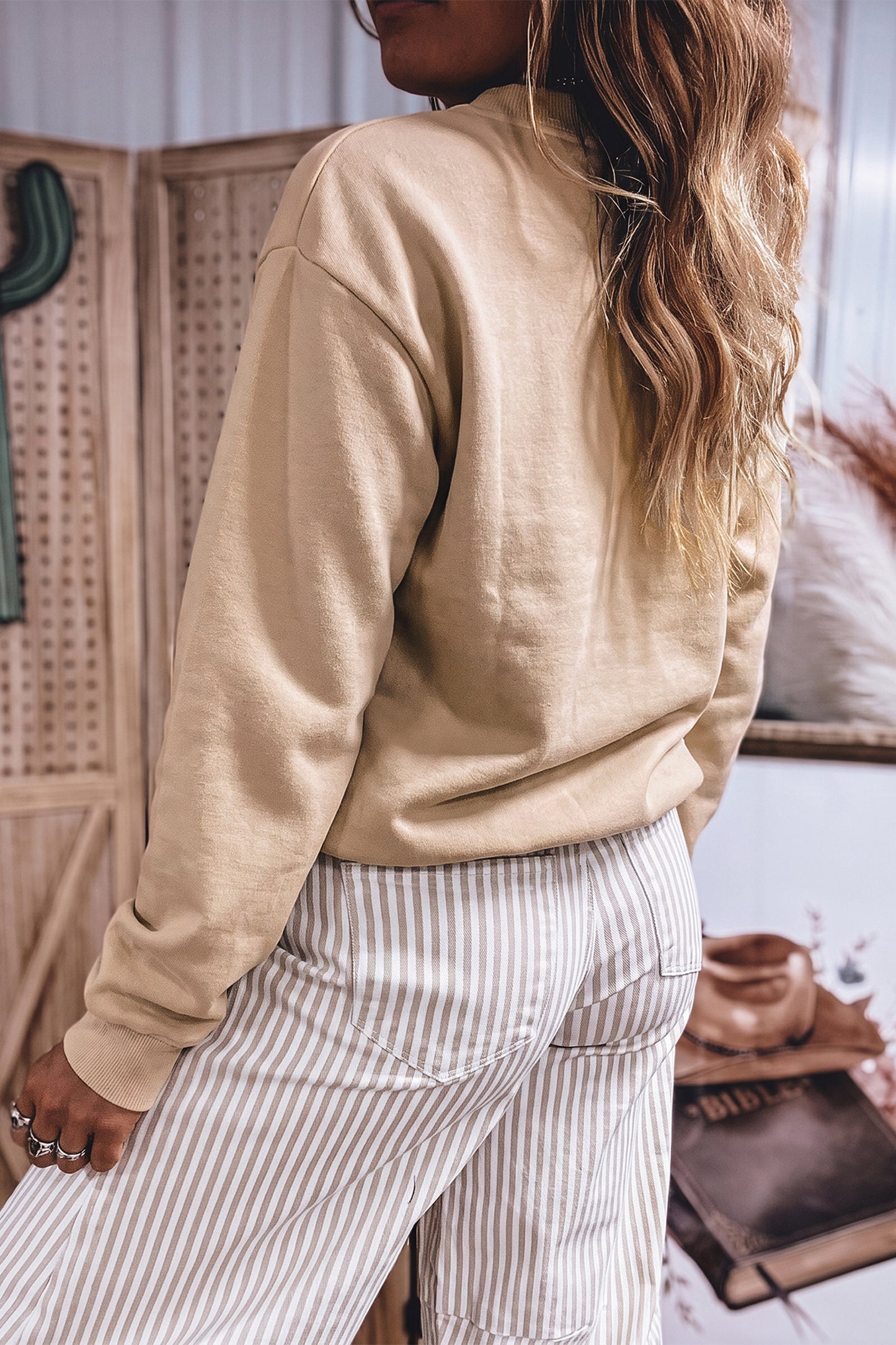Western Pullover Sweatshirt