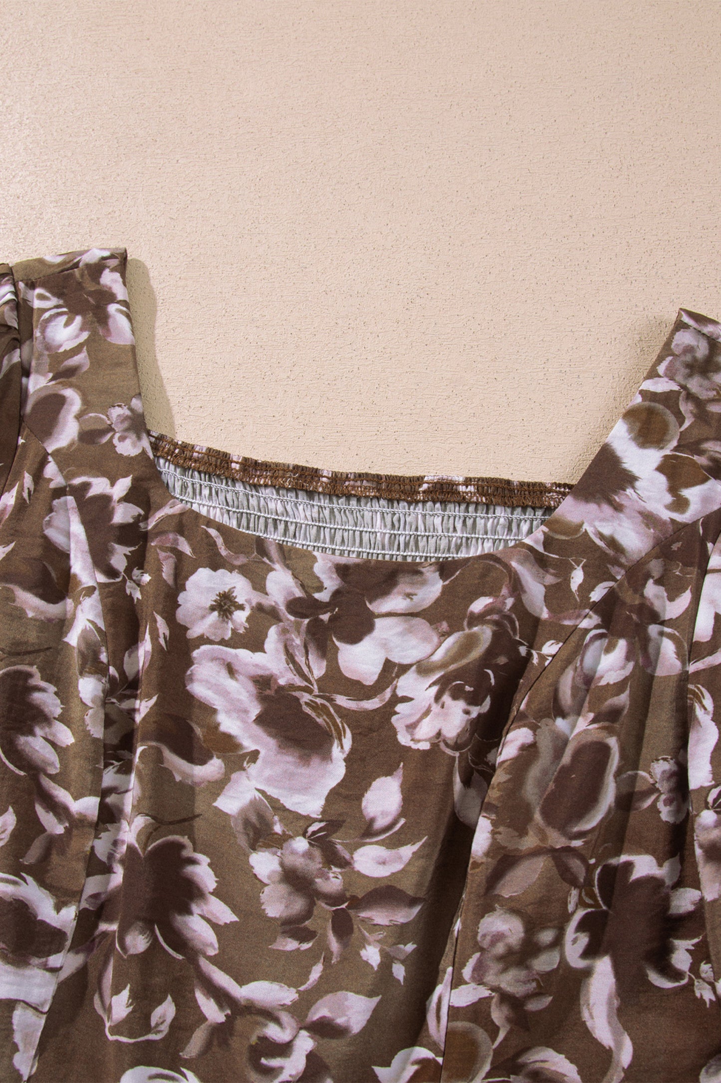 Floral  Long Sleeve Mini  Dress