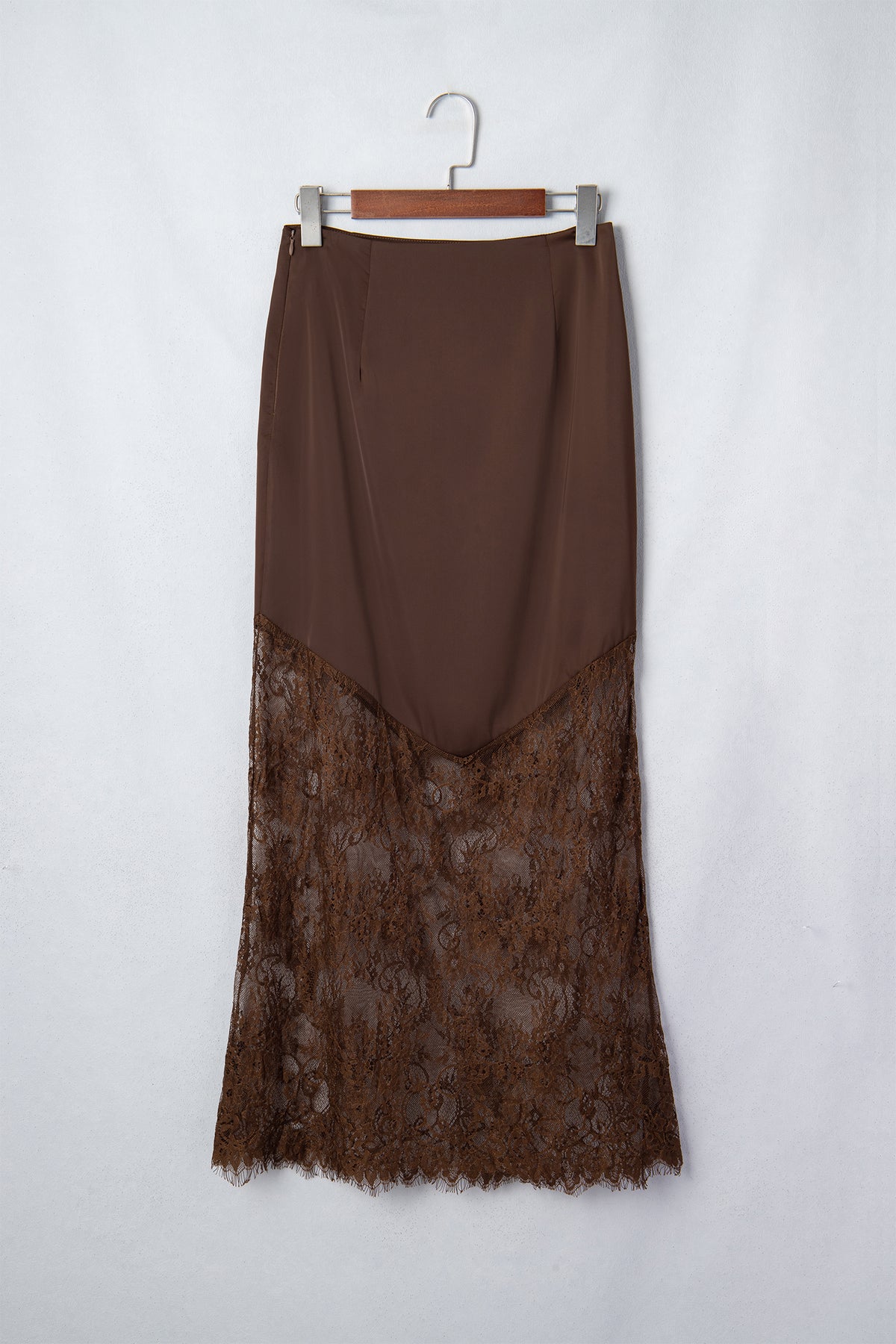 Silk & Lace Long  Skirt