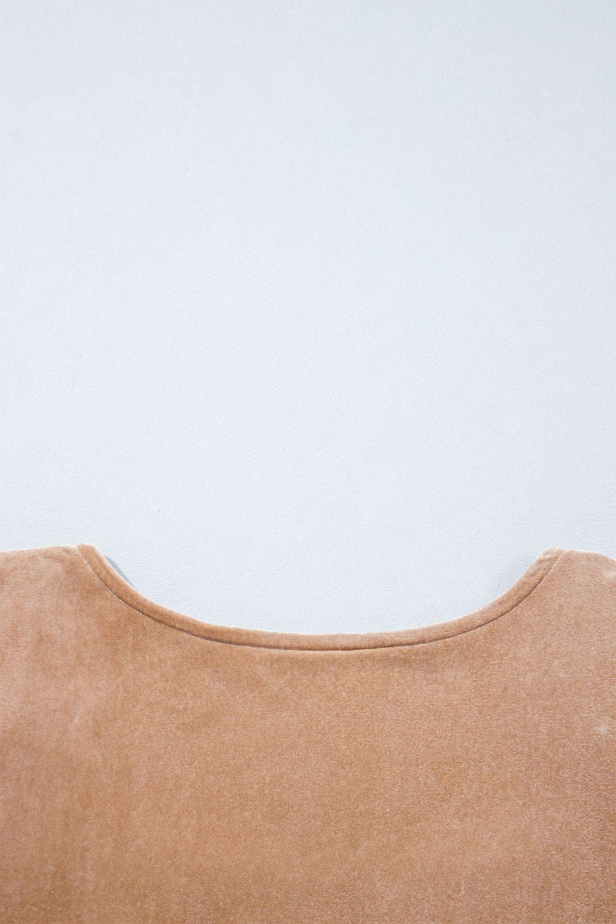 Beige Velvet Bodysuit