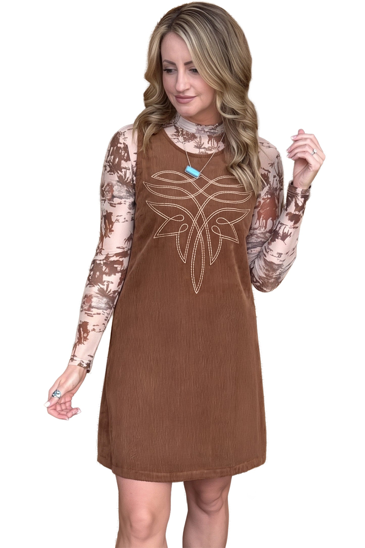 Corduroy Shift Dress