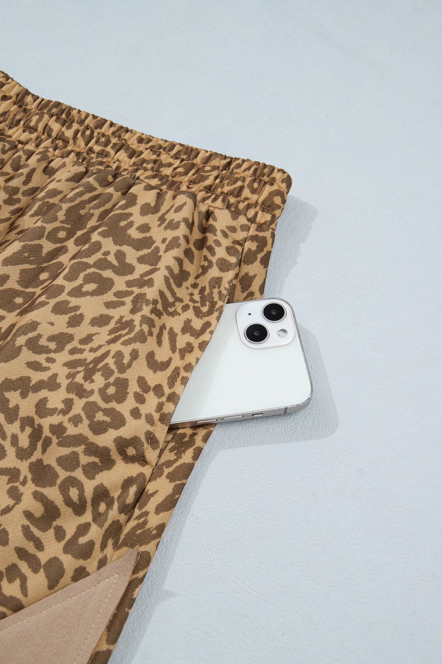 Leopard Print Western Star Patched Jogger Pants