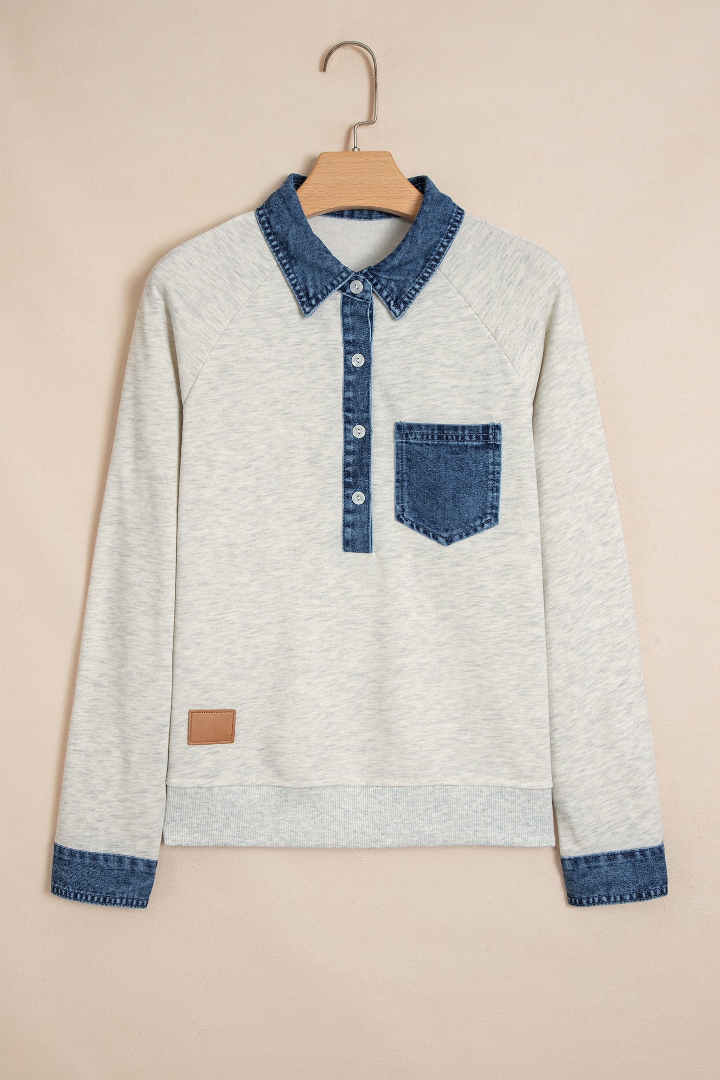 Denim/ Grey Pullover