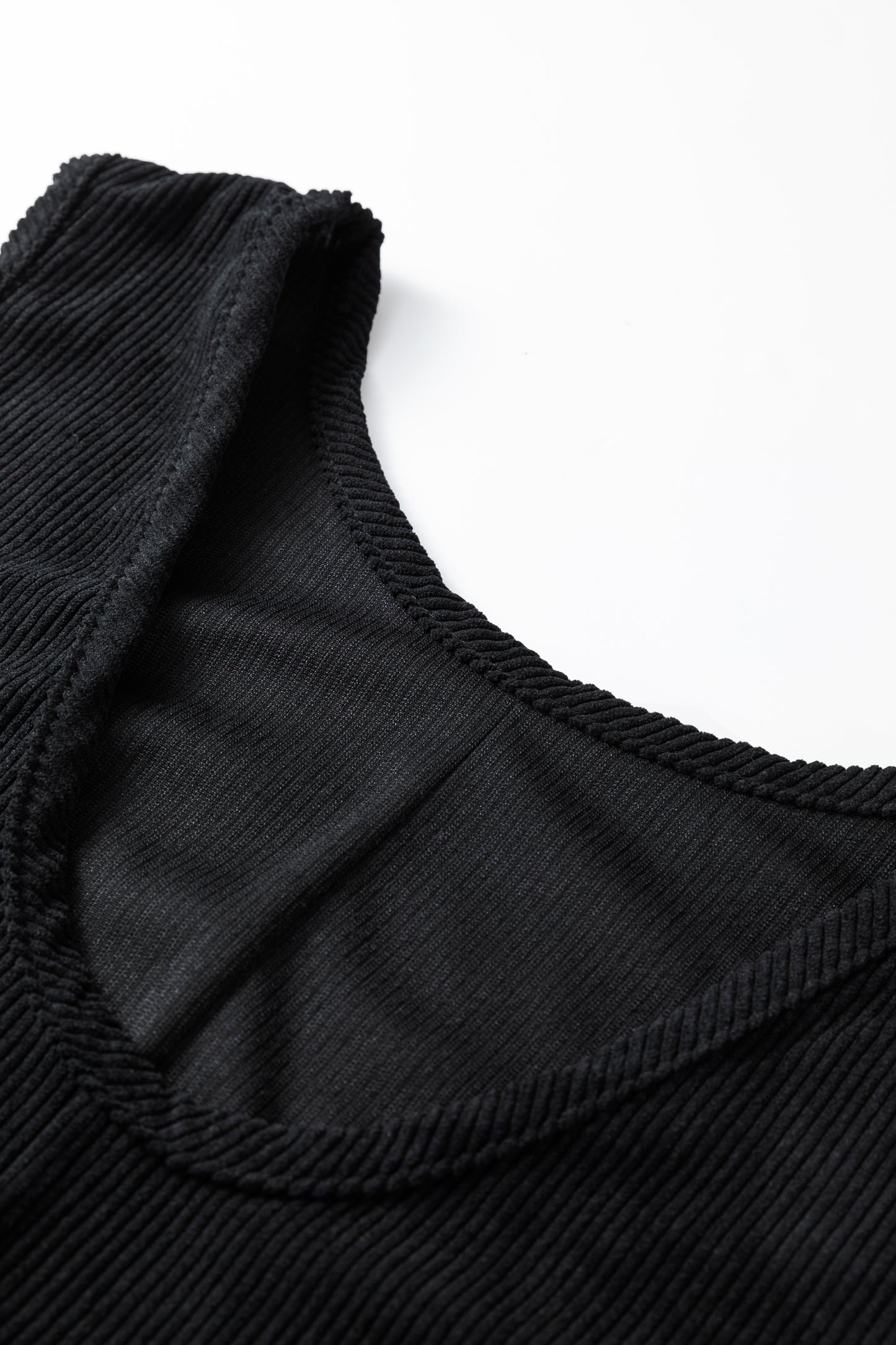 Corduroy Patch Pocket Sleeveless Mini Dress
