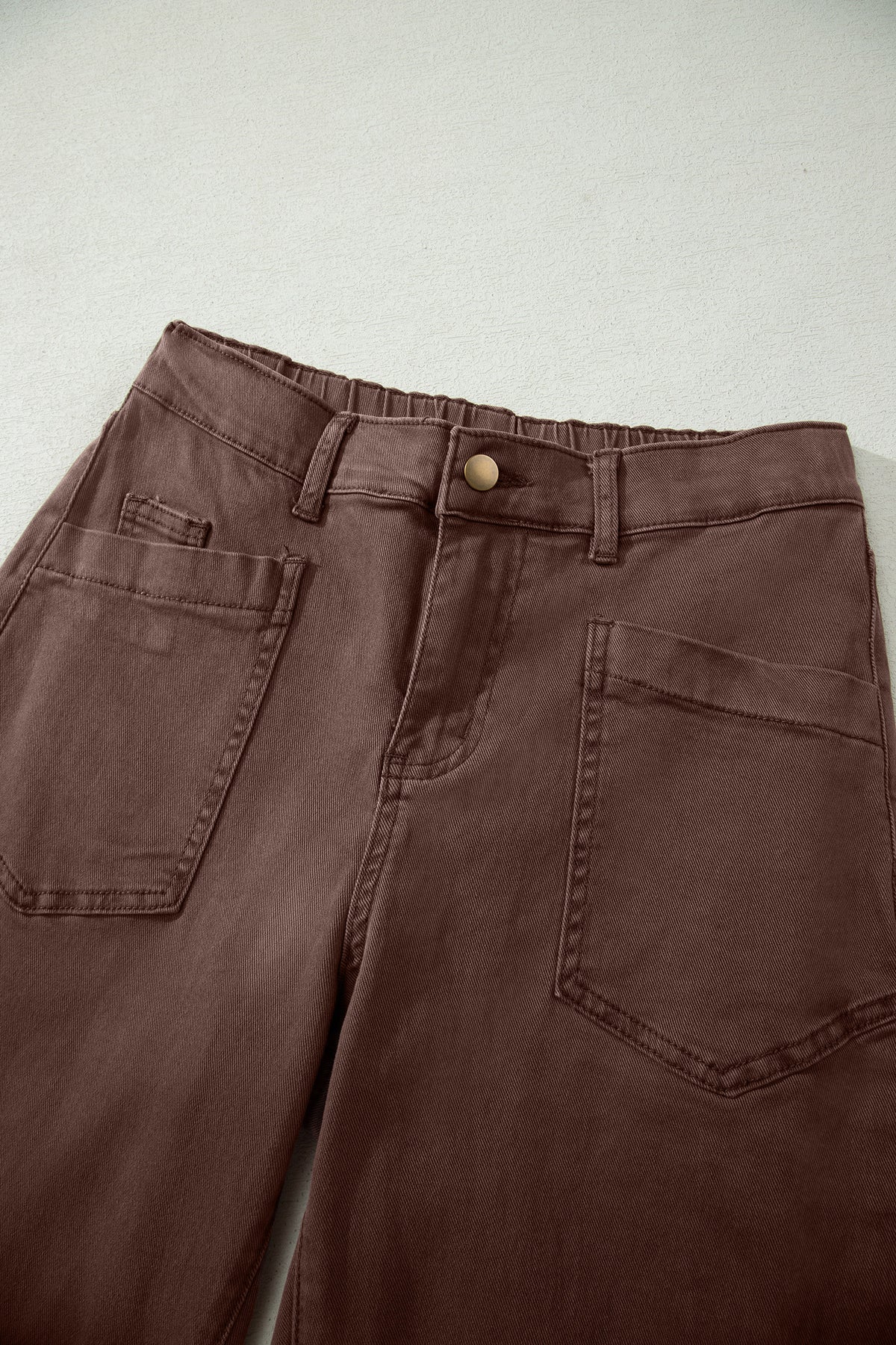 Front Pocket Ankle-length Barrel Jeans