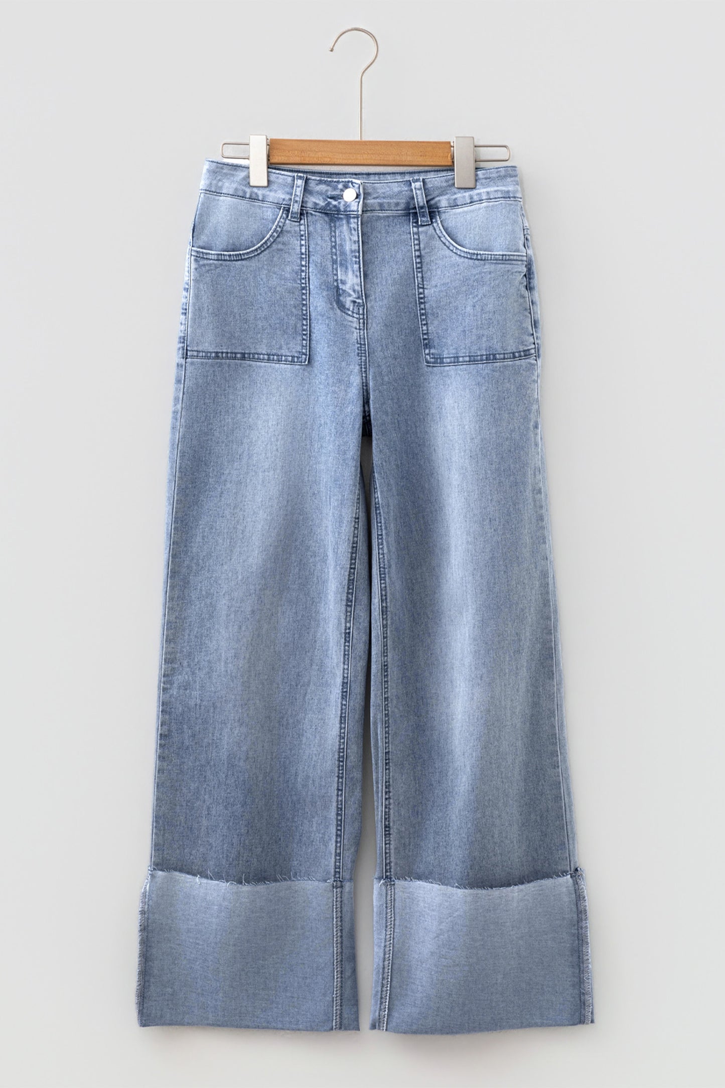 Turn-up Cuffs  Loose Jeans