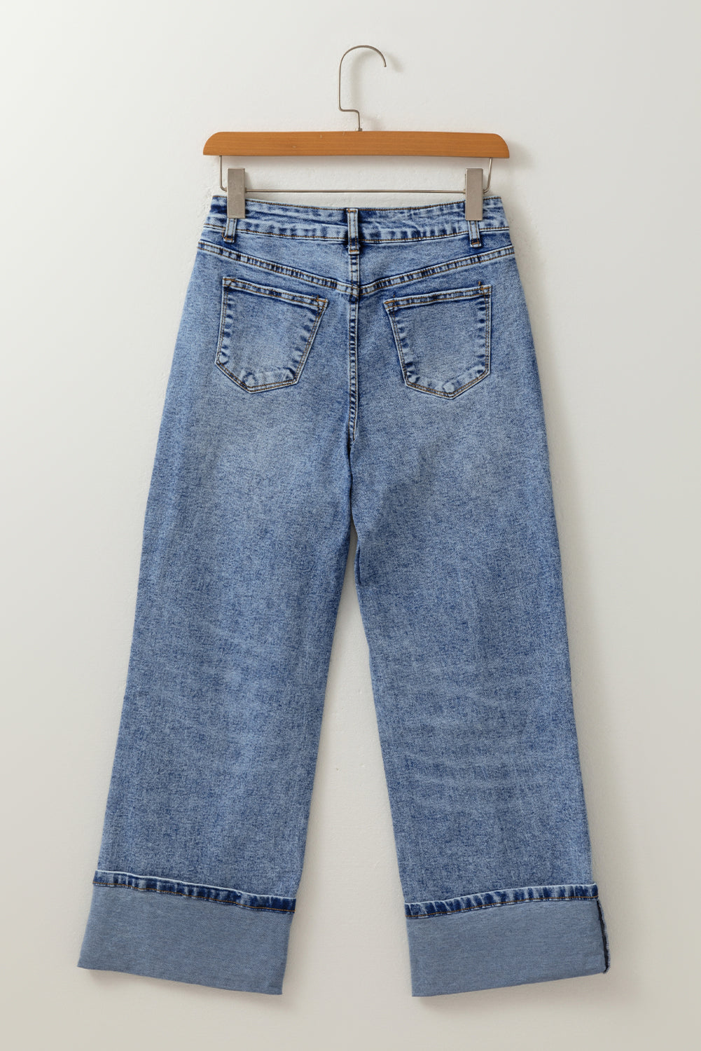 Cuffed High Waist Jeans