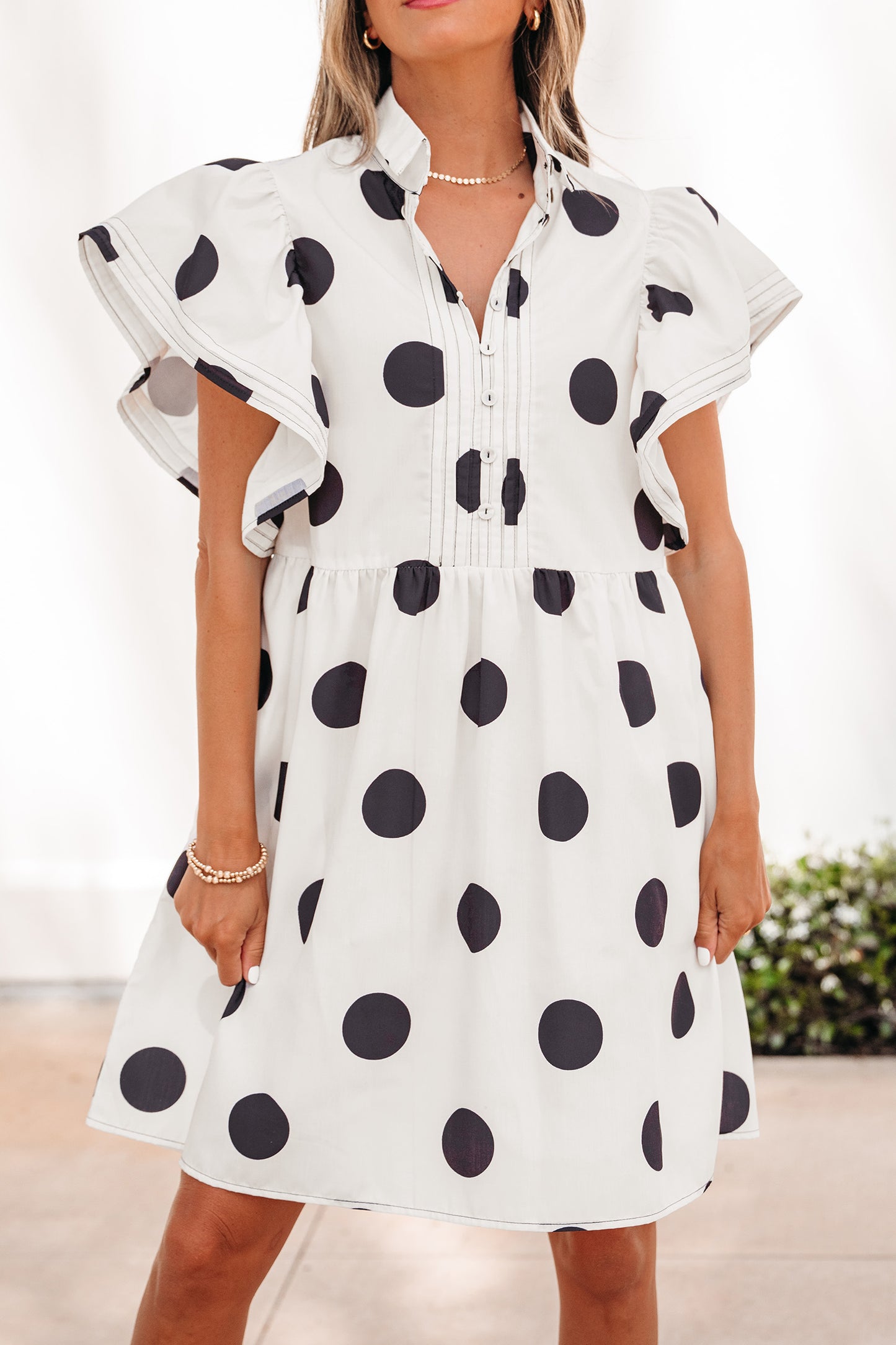 Polka Dot Mini Dress