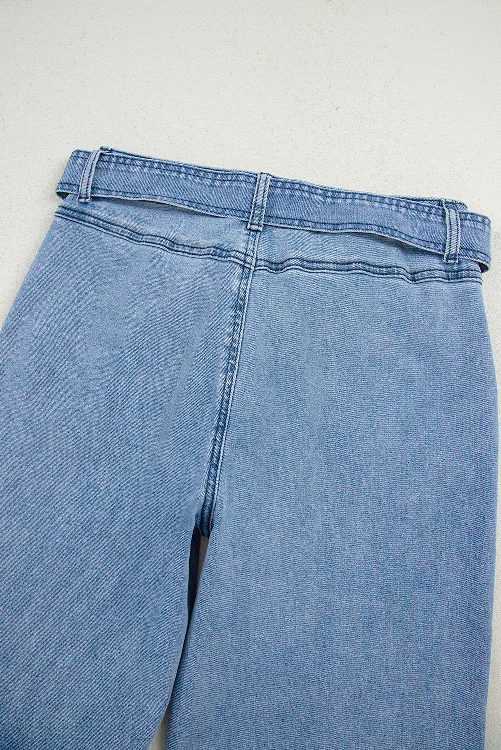 Wide Leg With Bow Jeans