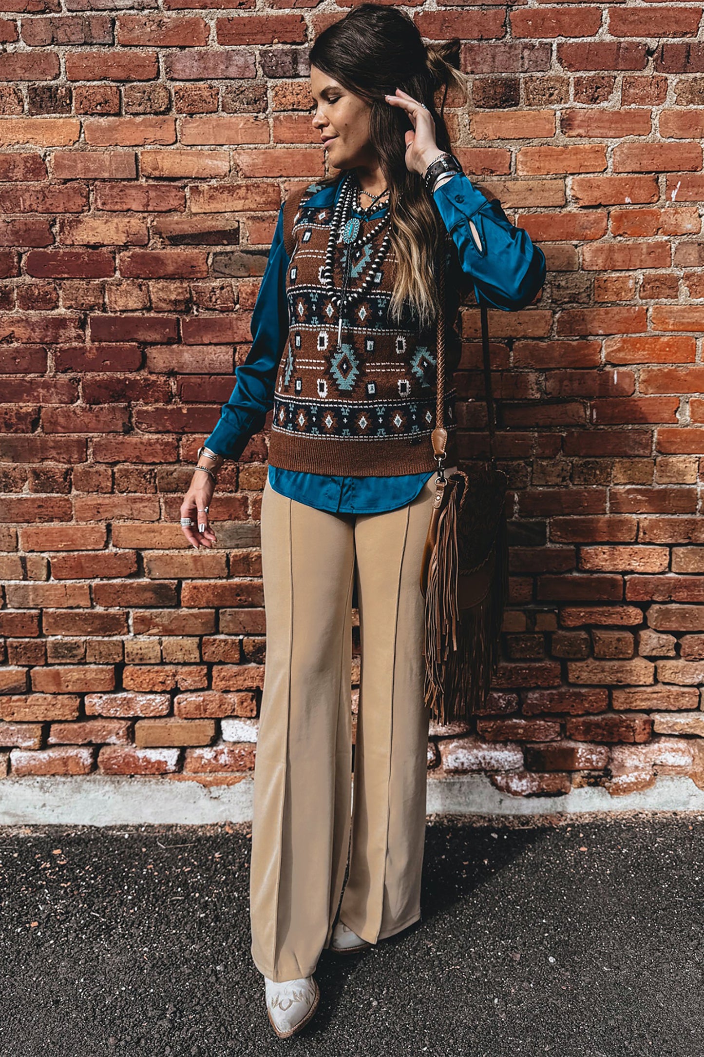 High Waist Pants Parchment