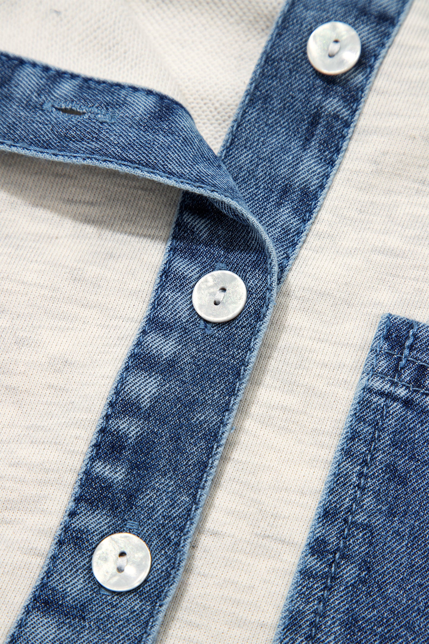 Denim/ Grey Pullover