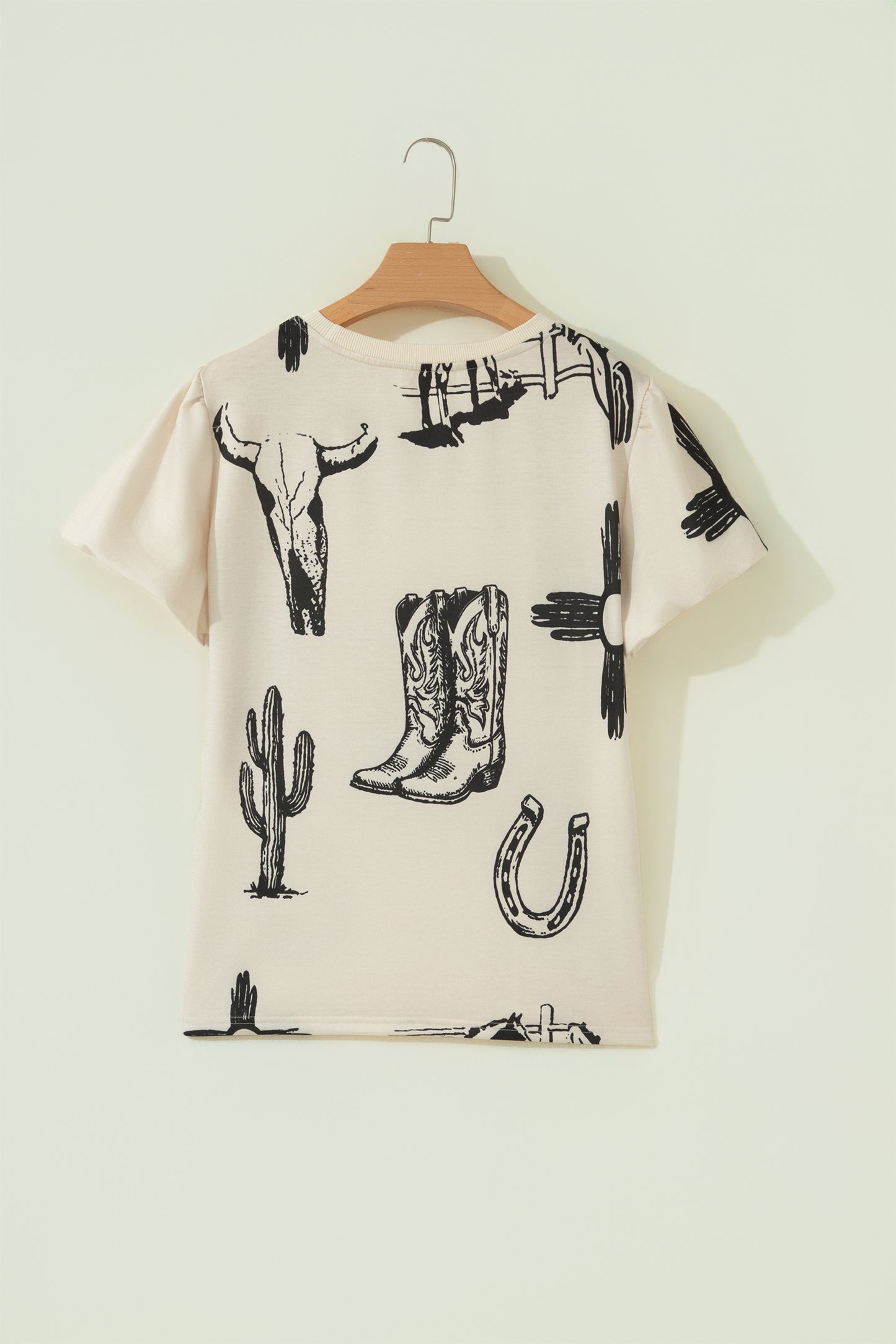 Western Print T Shirt